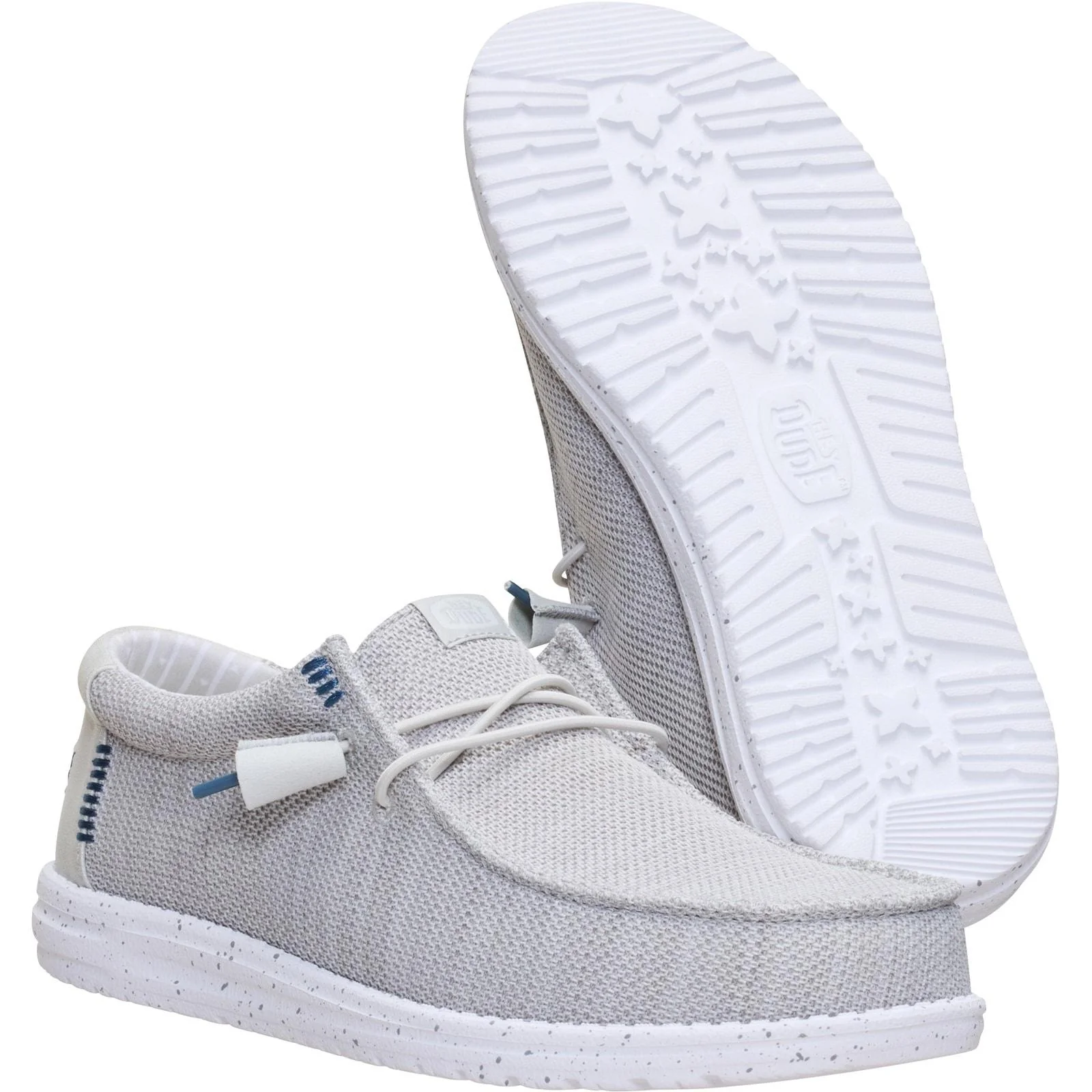 HEYDUDE Mens Wally Stretch Mesh Shoes Dawn Blue/Multi - Image 3