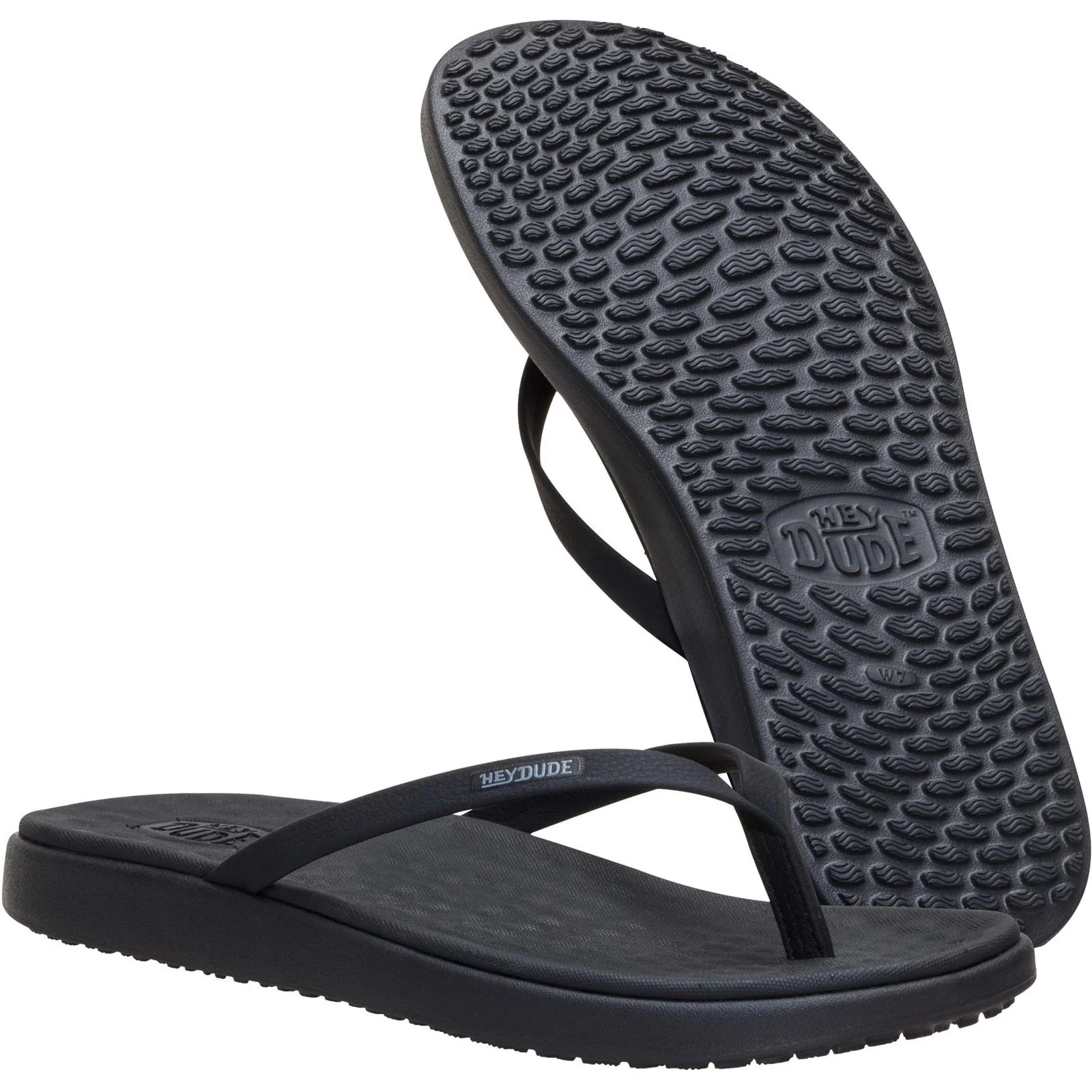 HEYDUDE Womens Maui Breeze Flip Black/Black - Image 4