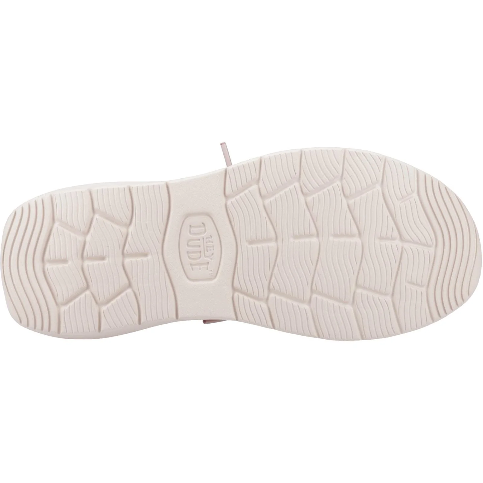 HEYDUDE Womens Wendy COMF Suede Shoes Rose Pink/Whisper Pink - Image 3
