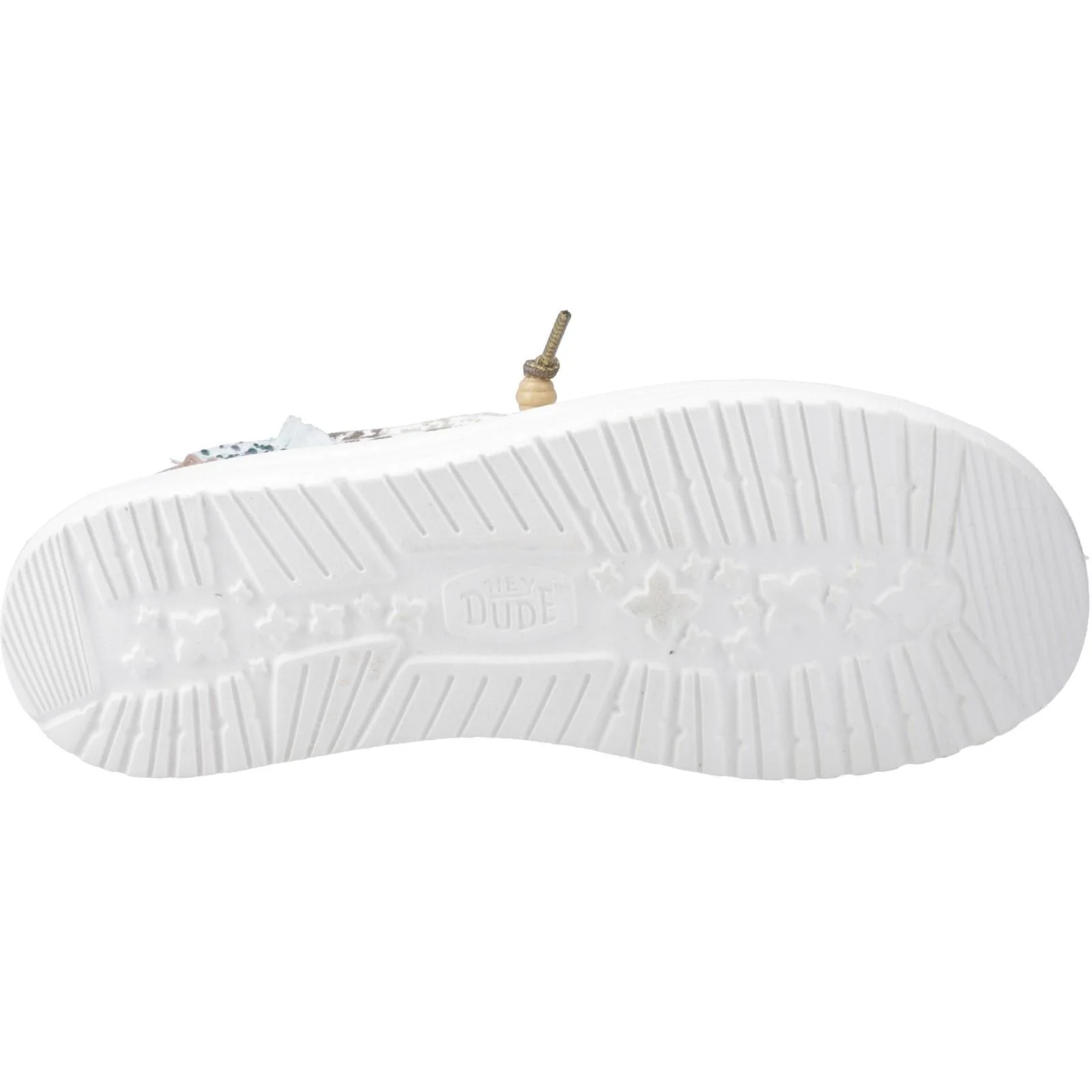 HEYDUDE Womens Wendy Disco Cow Shoes Tan - Image 3