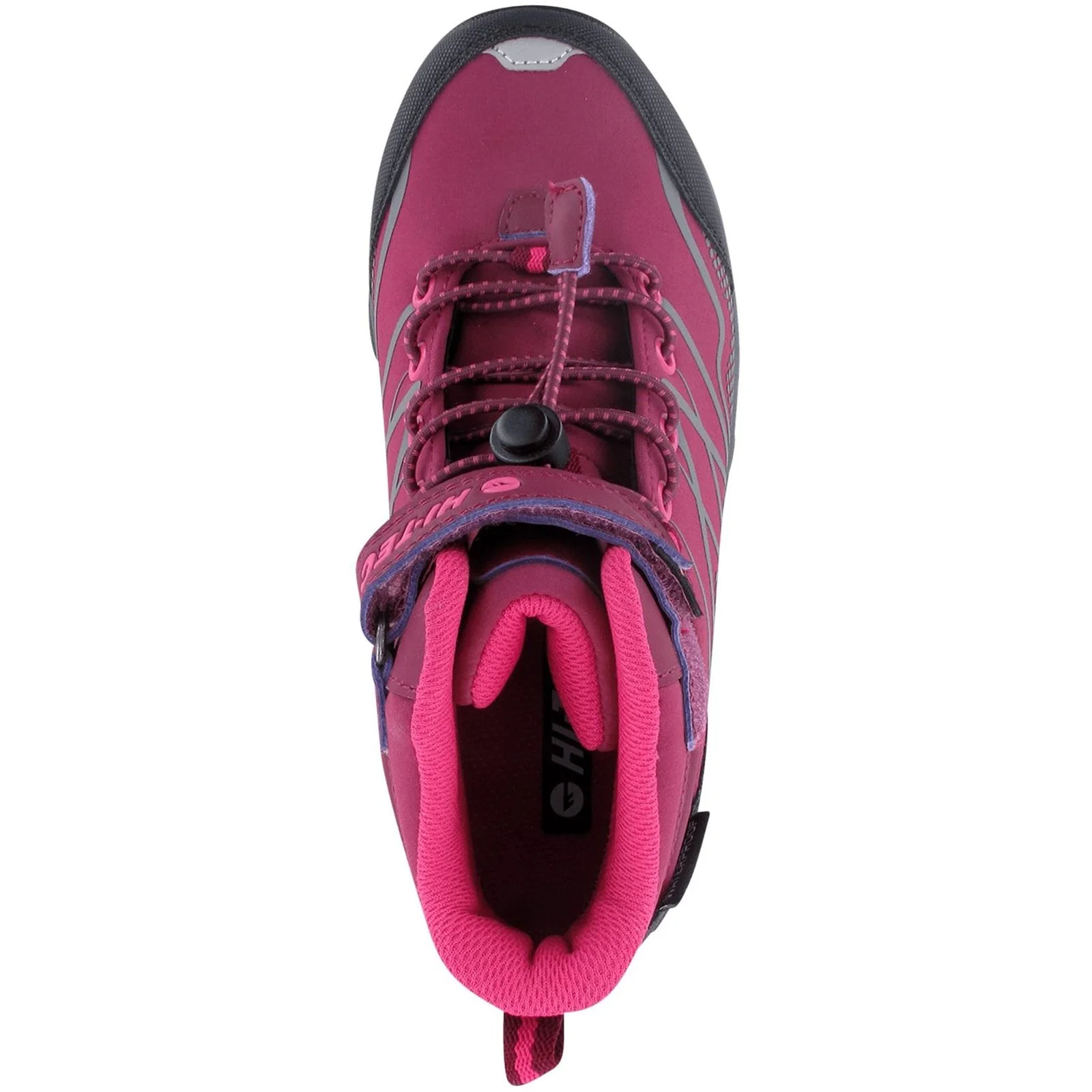 Hi-Tec Girls Blackout Mid Boots Dark Rose/Fuchsia - Image 4