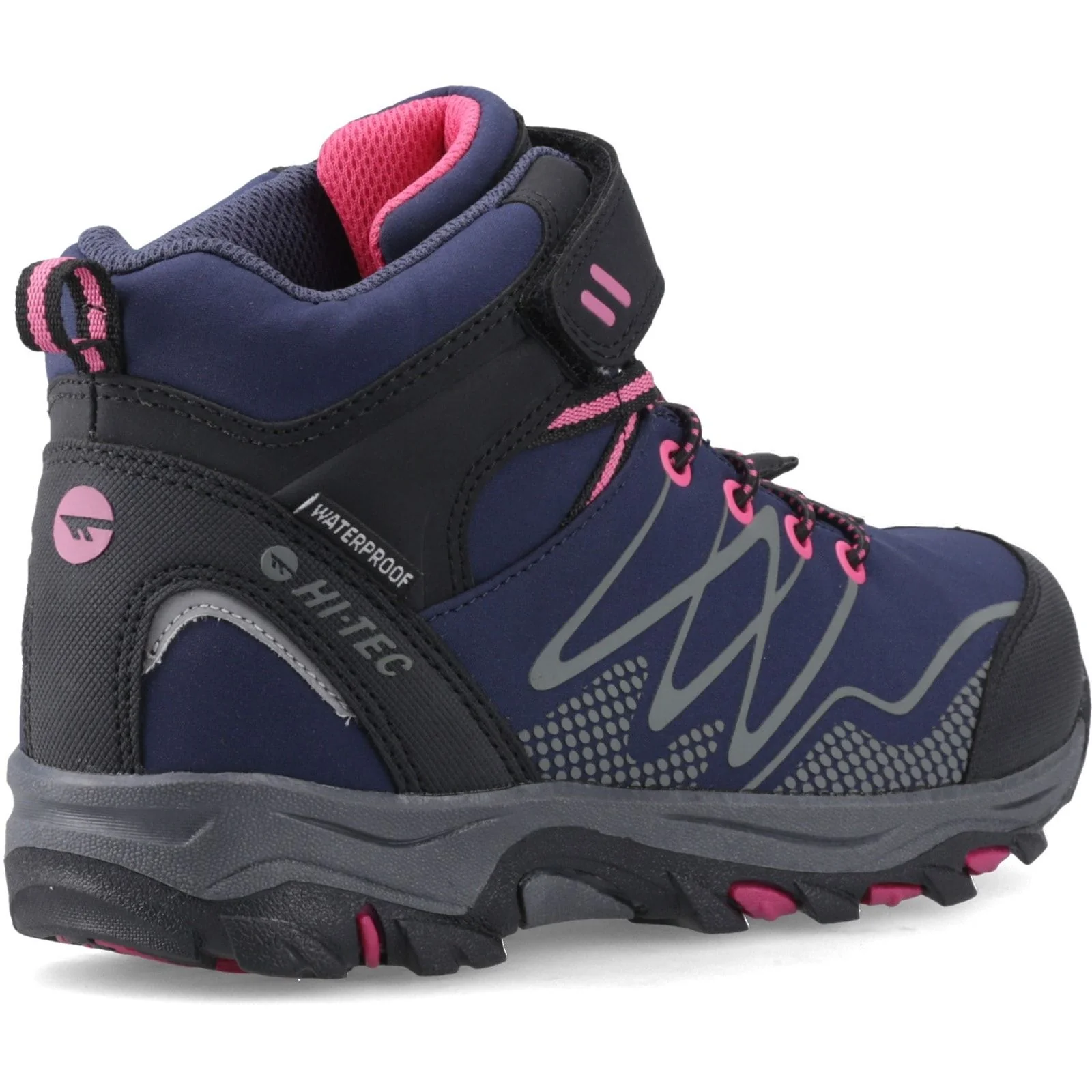 Hi-Tec Girls Blackout Mid Boots Navy/Magenta - Image 5