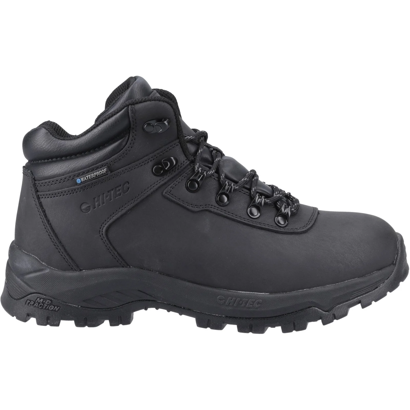 Hi-Tec Mens Eurotrek Lite Waterproof Walking Boots Black