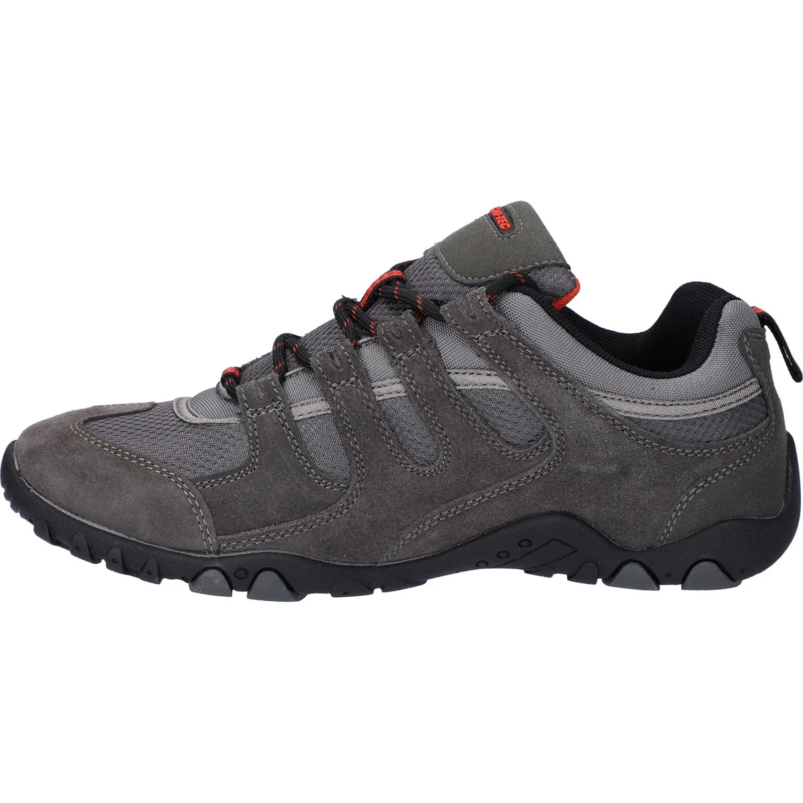 Hi-Tec Mens Quadra II Shoes Charcoal/Zingy Red - Image 2