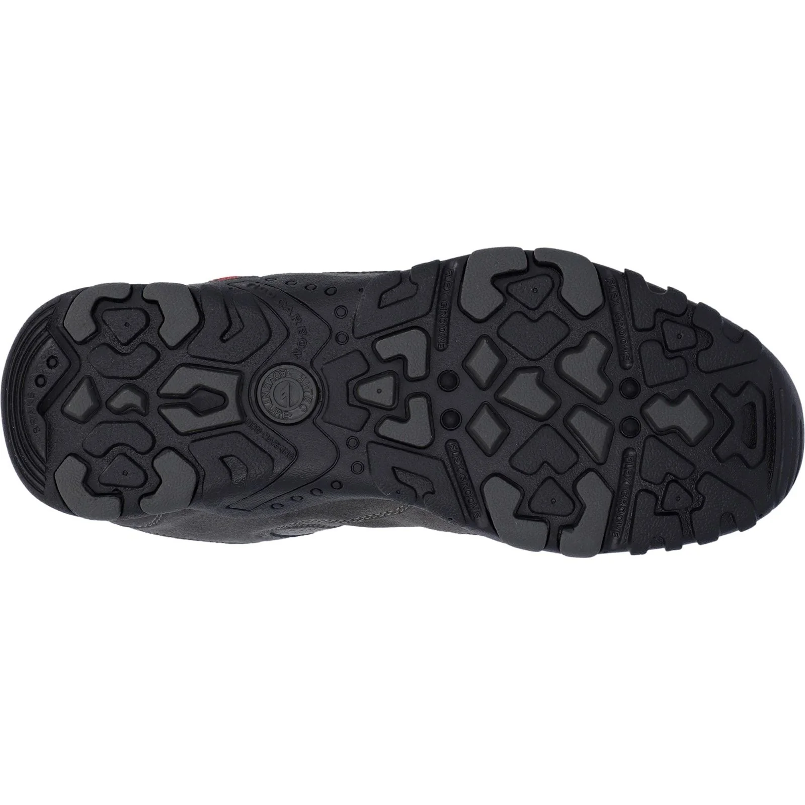 Hi-Tec Mens Quadra II Shoes Charcoal/Zingy Red - Image 3