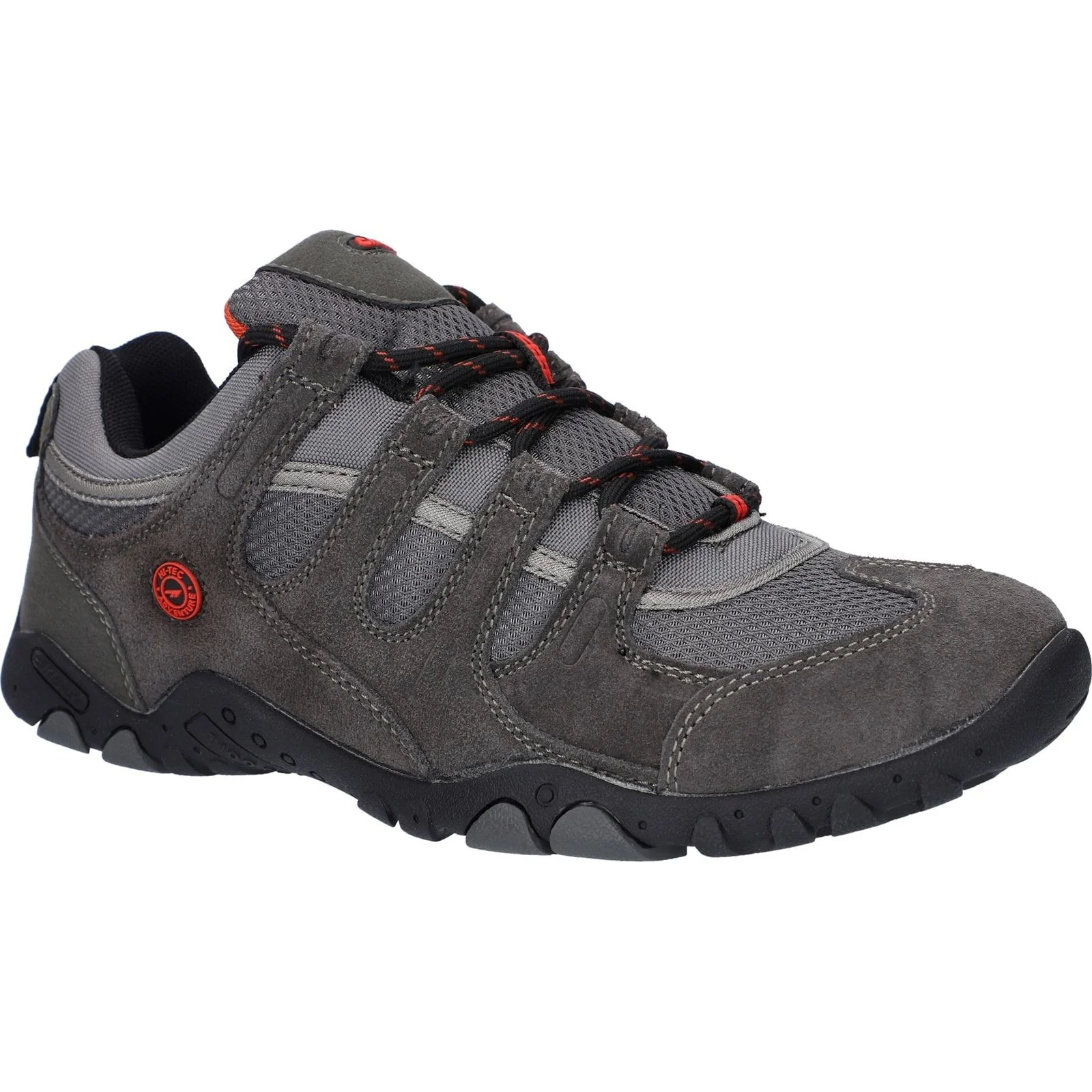 Hi-Tec Mens Quadra II Shoes Charcoal/Zingy Red - Image 6