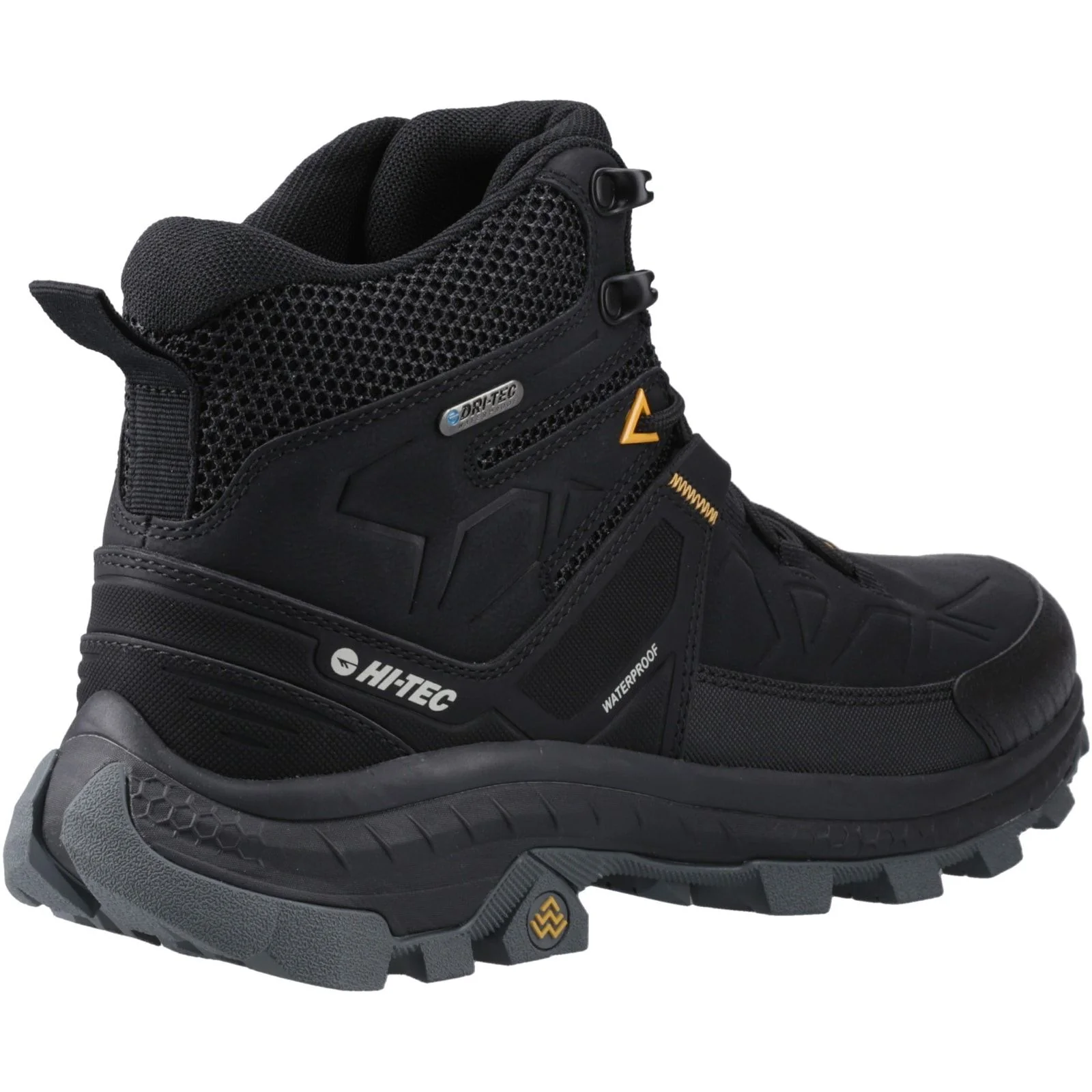 Hi-Tec Mens Rainier Hiking Boots Black - Image 4