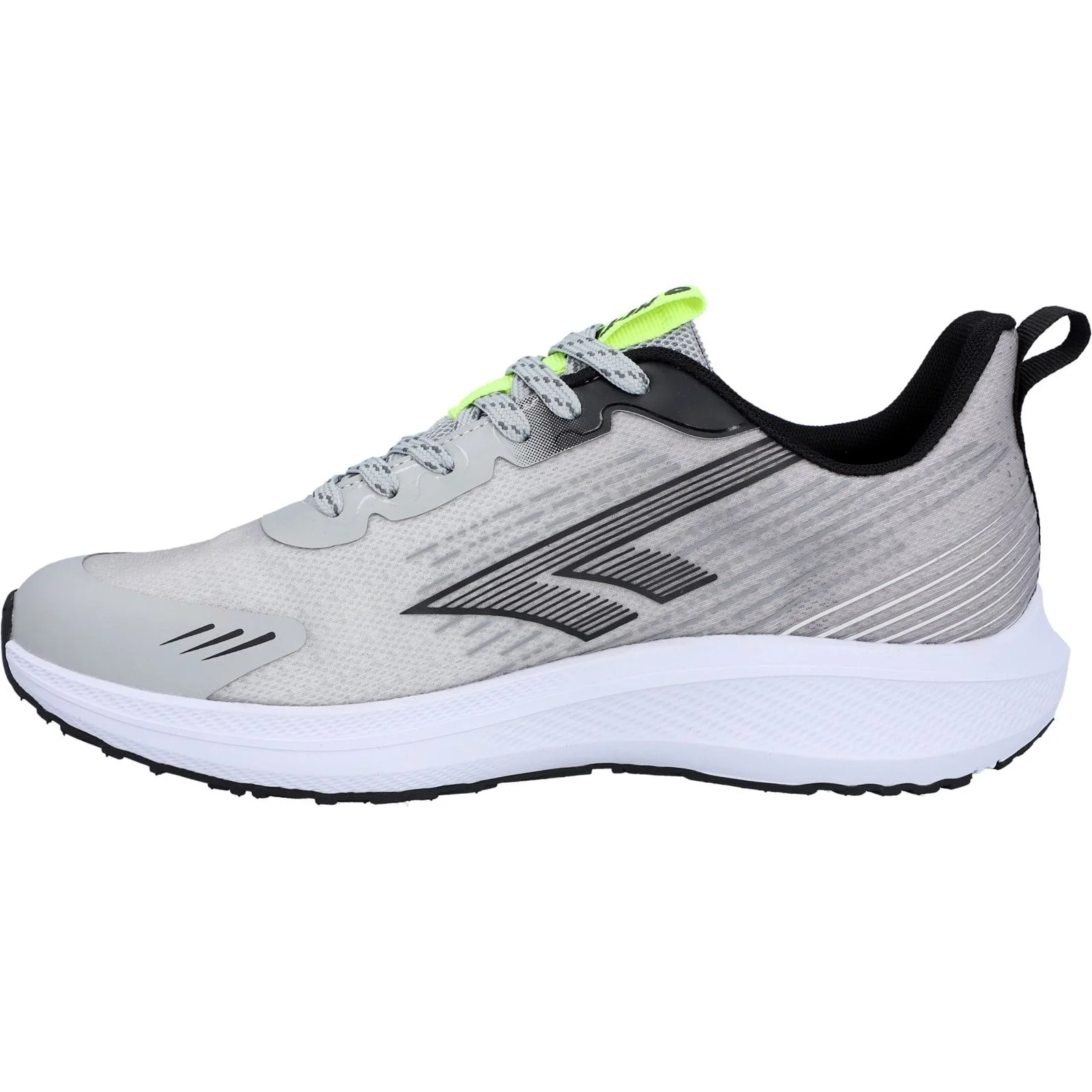 Hi-Tec Mens Santorini Trainers Cool Grey/Black/Acid Lime - Image 2
