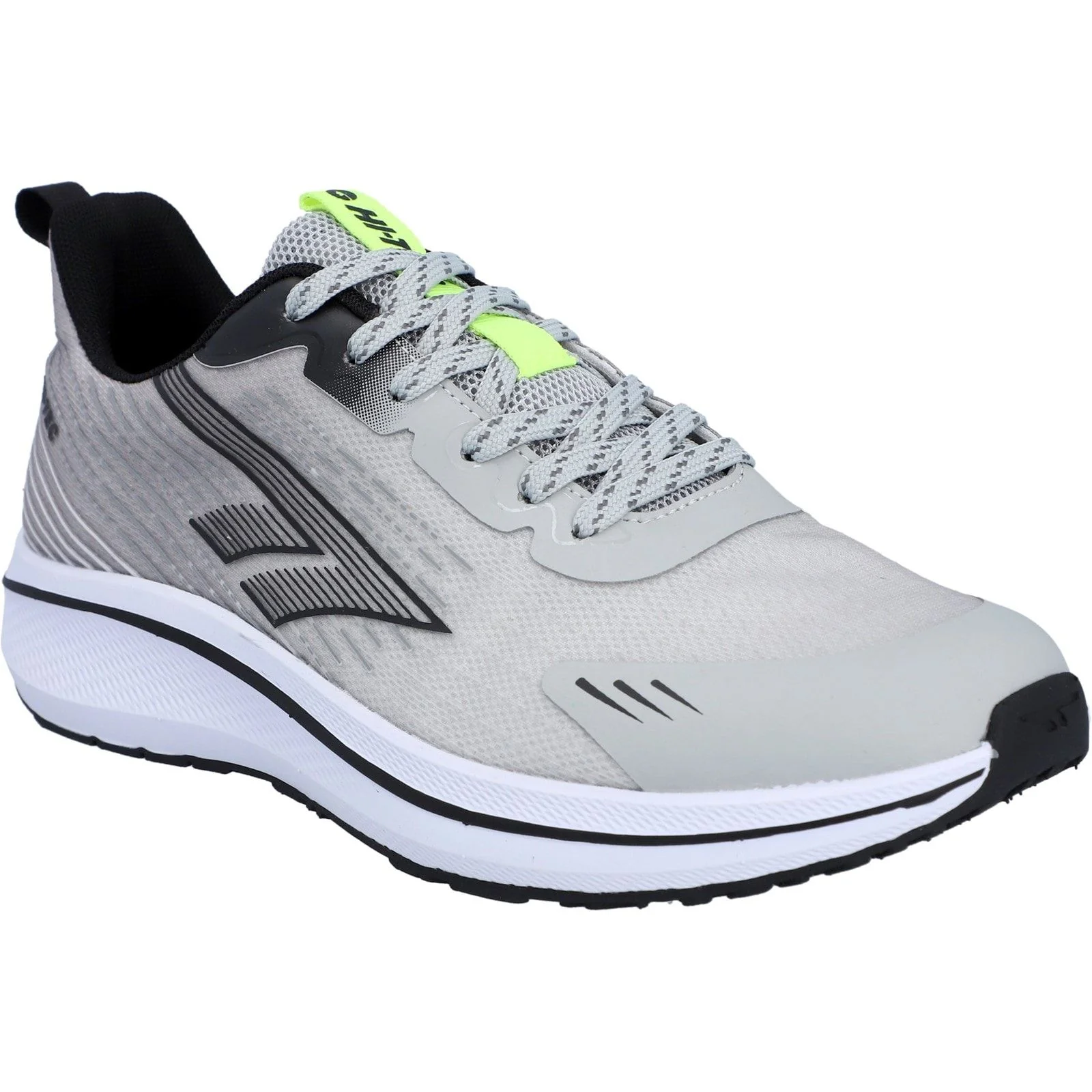 Hi-Tec Mens Santorini Trainers Cool Grey/Black/Acid Lime - Image 6
