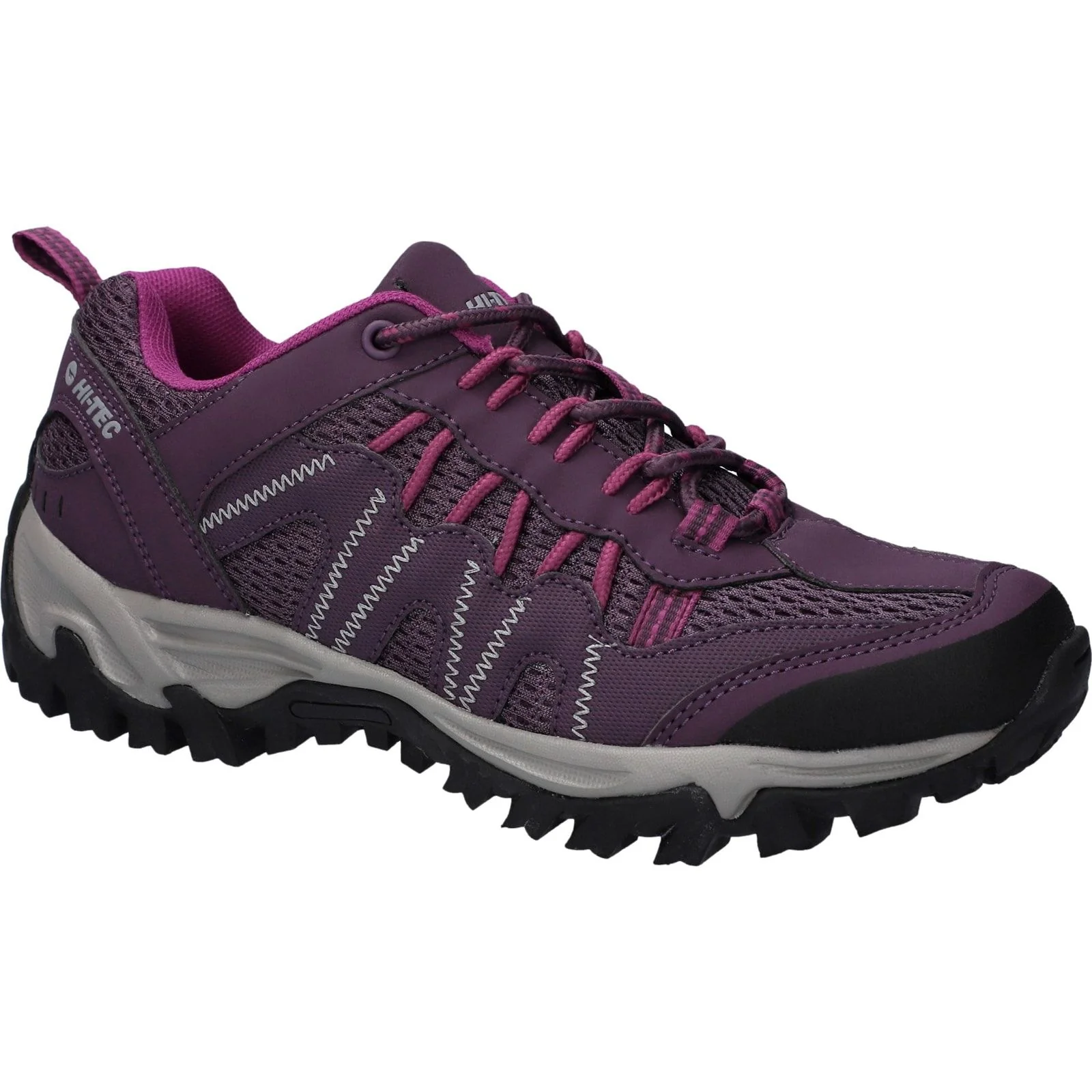 Hi-Tec Womens Jaguar Shoes Italian Plum/Festival Fuchsia - Image 6