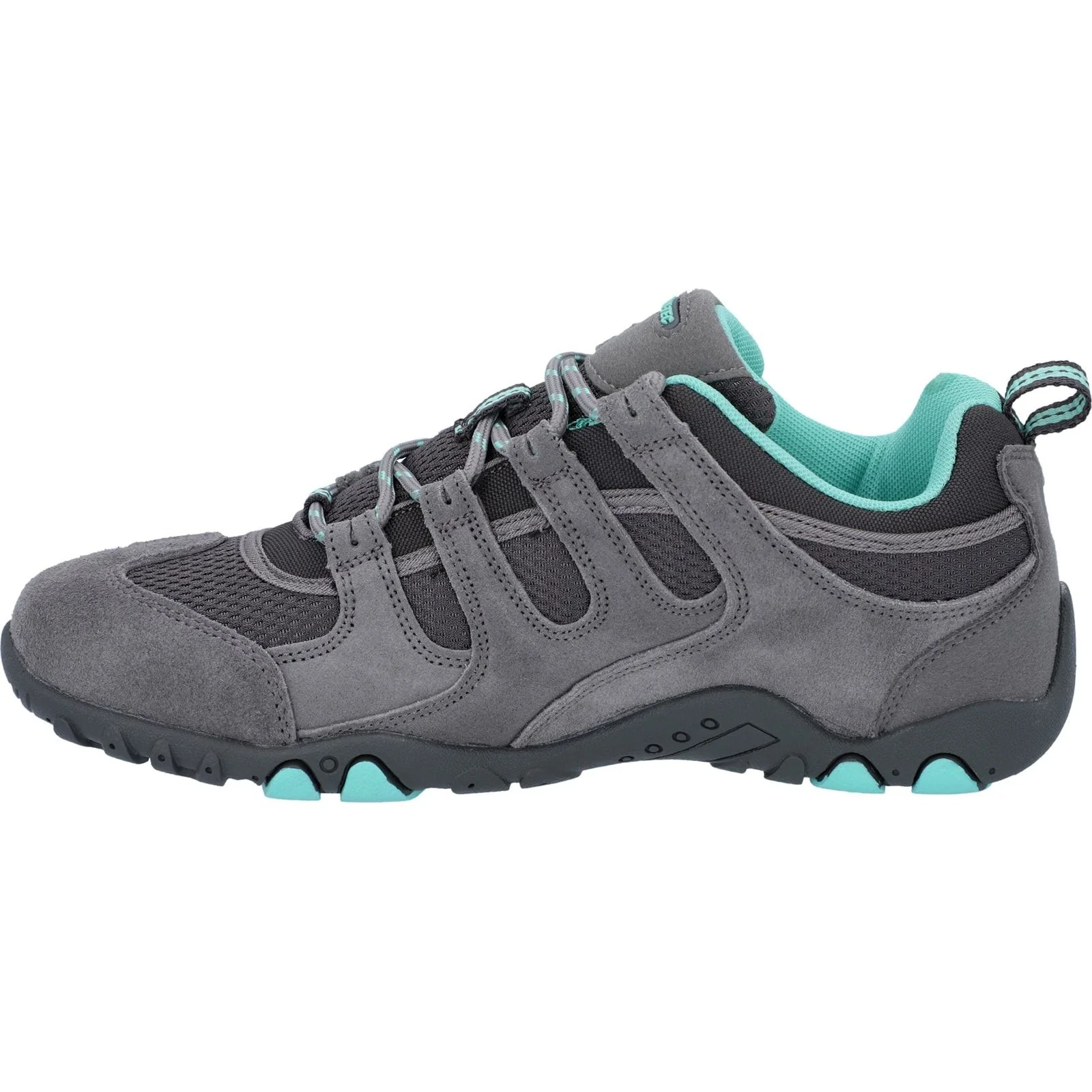 Hi-Tec Womens Quadra II Shoes Grey/Mint - Image 2