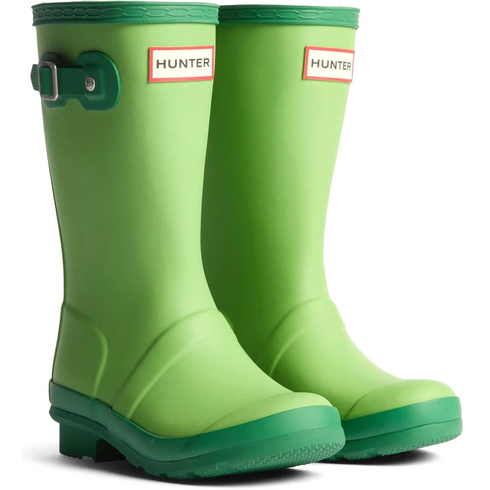 Hunter Kids Junior Originals Boot Sea Lettuce/Twisting Green - Image 4
