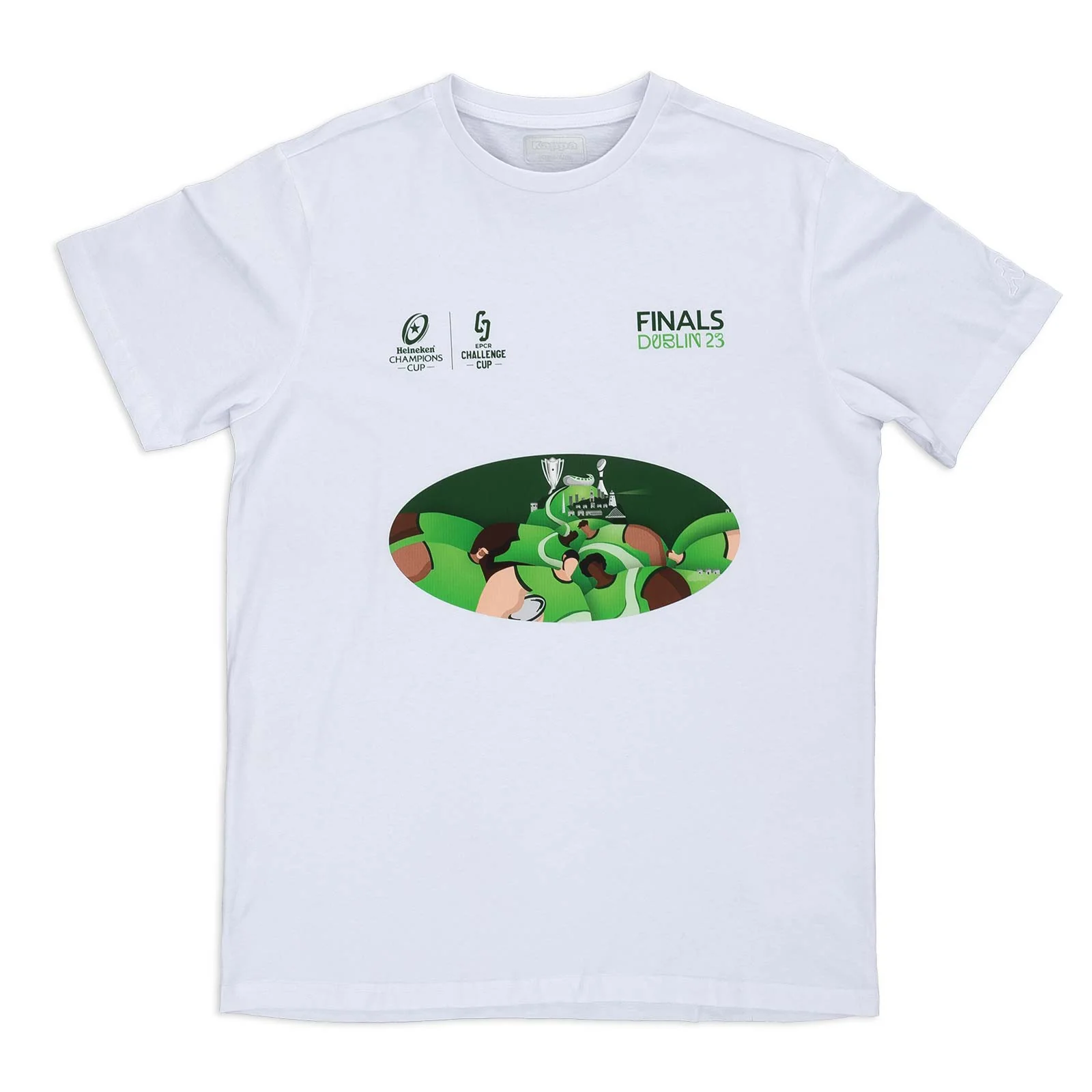 Kappa EPCR Finals 2023 Cotton White T-Shirt