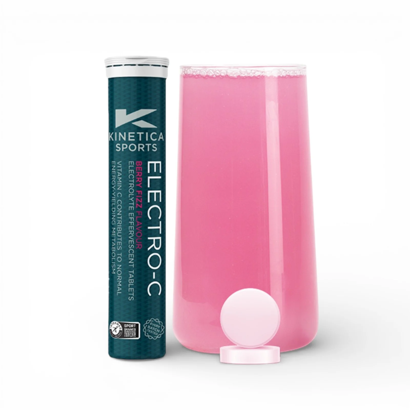 Kinetica Electro-C Berry Fizz Flavour Electrolyte Effervescent Tablets - Image 5
