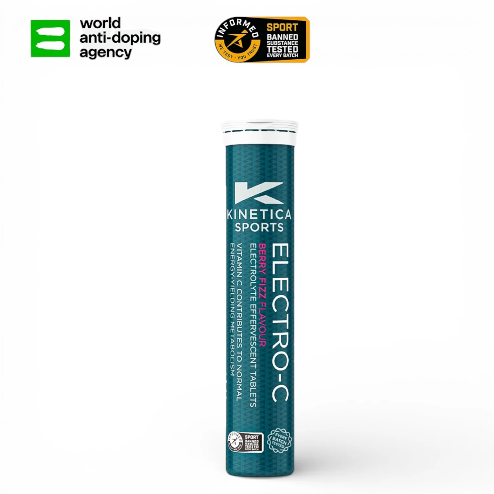 Kinetica Electro-C Berry Fizz Flavour Electrolyte Effervescent Tablets - Image 6