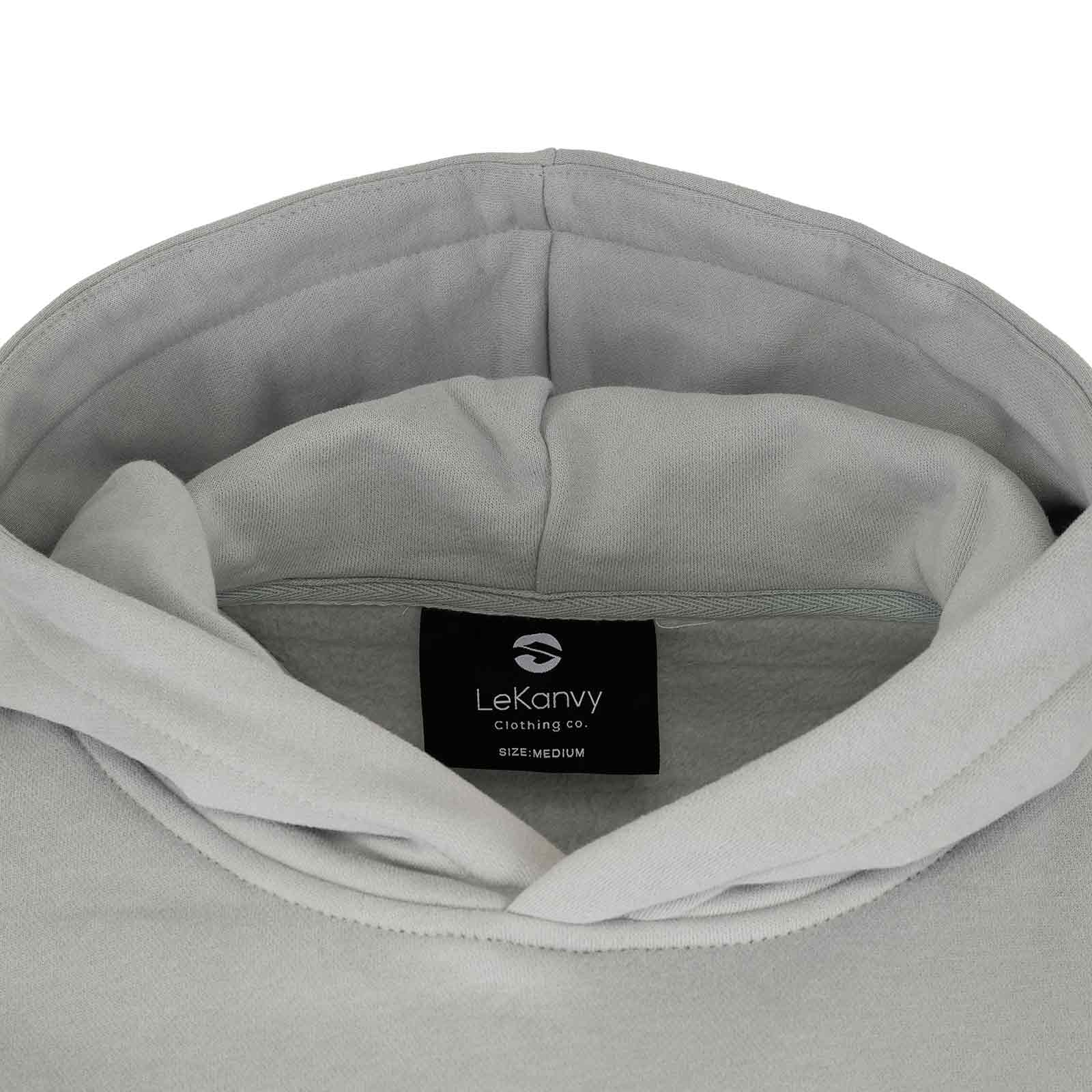 LeKanvy Everyday Fleece Hoodie - Pale Blue - Image 7
