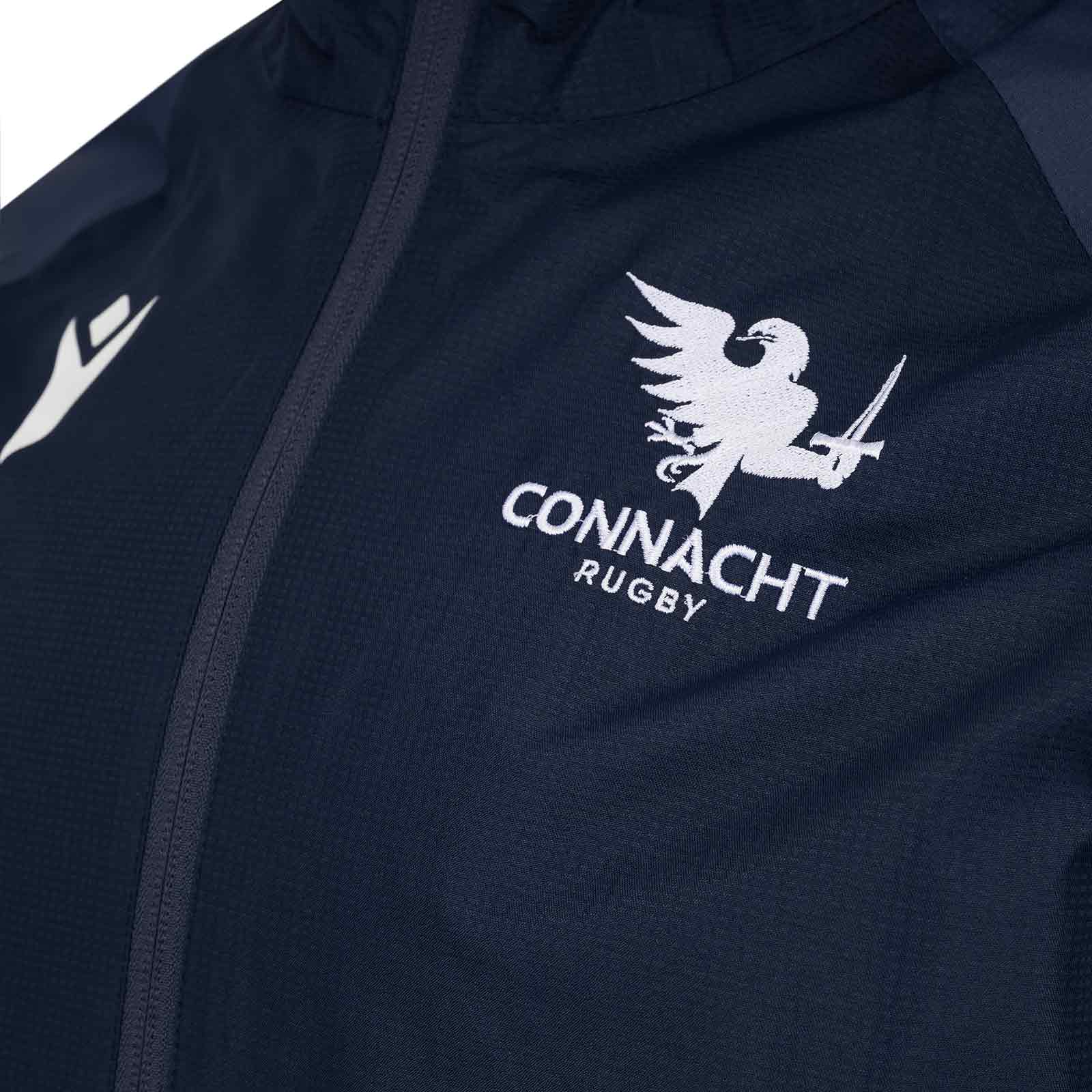 Macron Connacht Rugby 2025/26 Mens Training Rain Jacket - Image 4