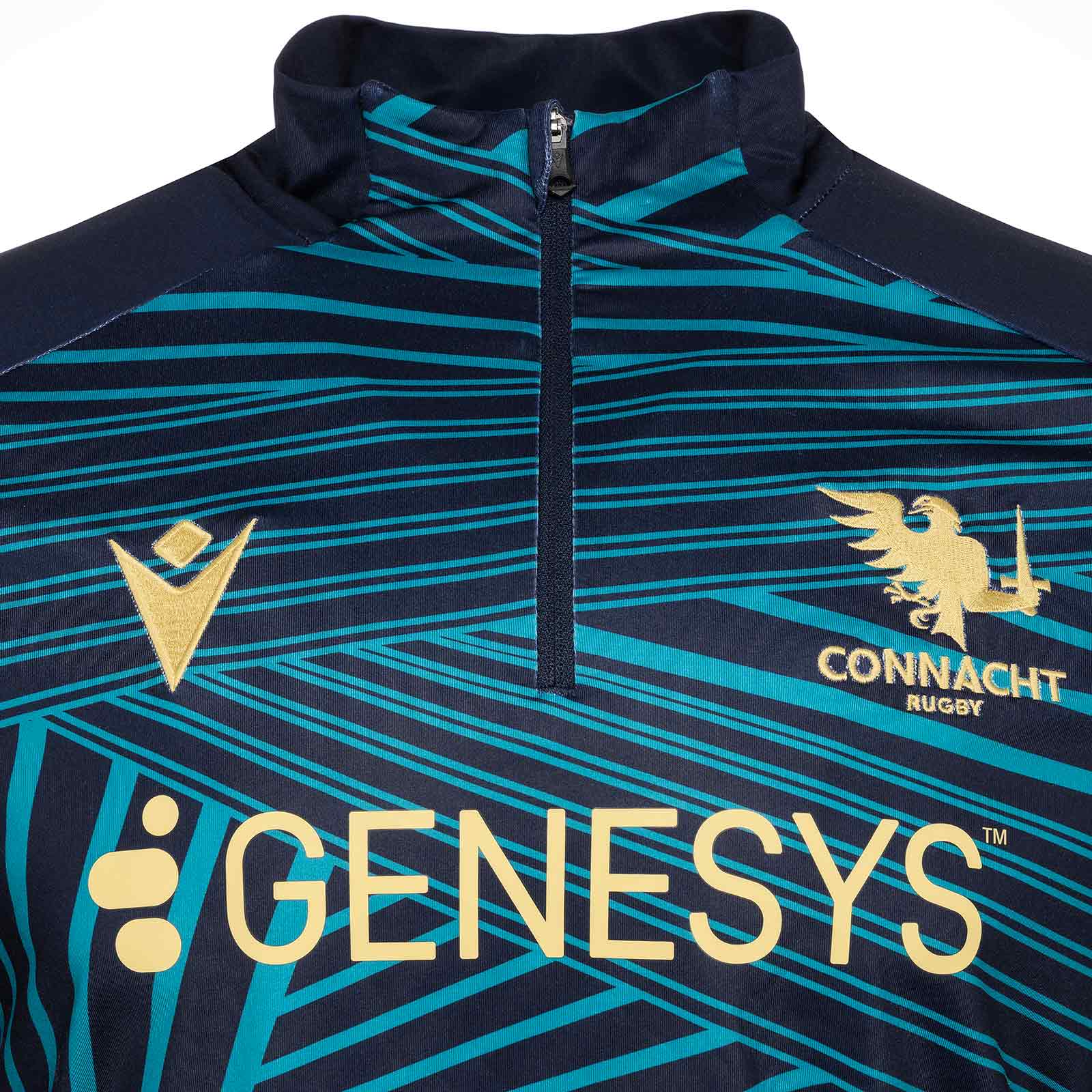 Macron Connacht Rugby 2025/26 Mens Warm-Up Training Top - Image 4