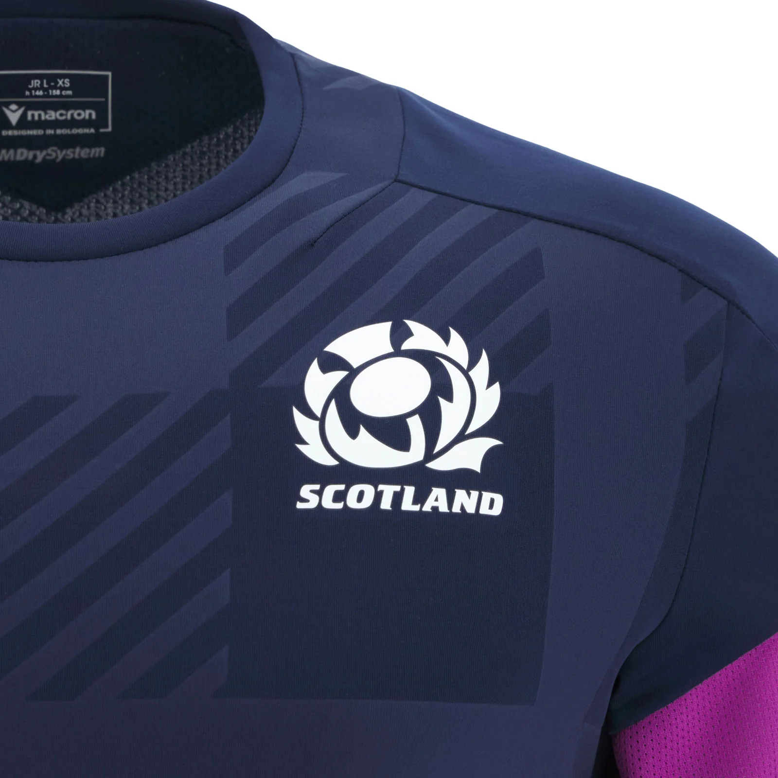 Macron Scotland Rugby 2025/26 Kids Lightweight Training Tee - Image 3