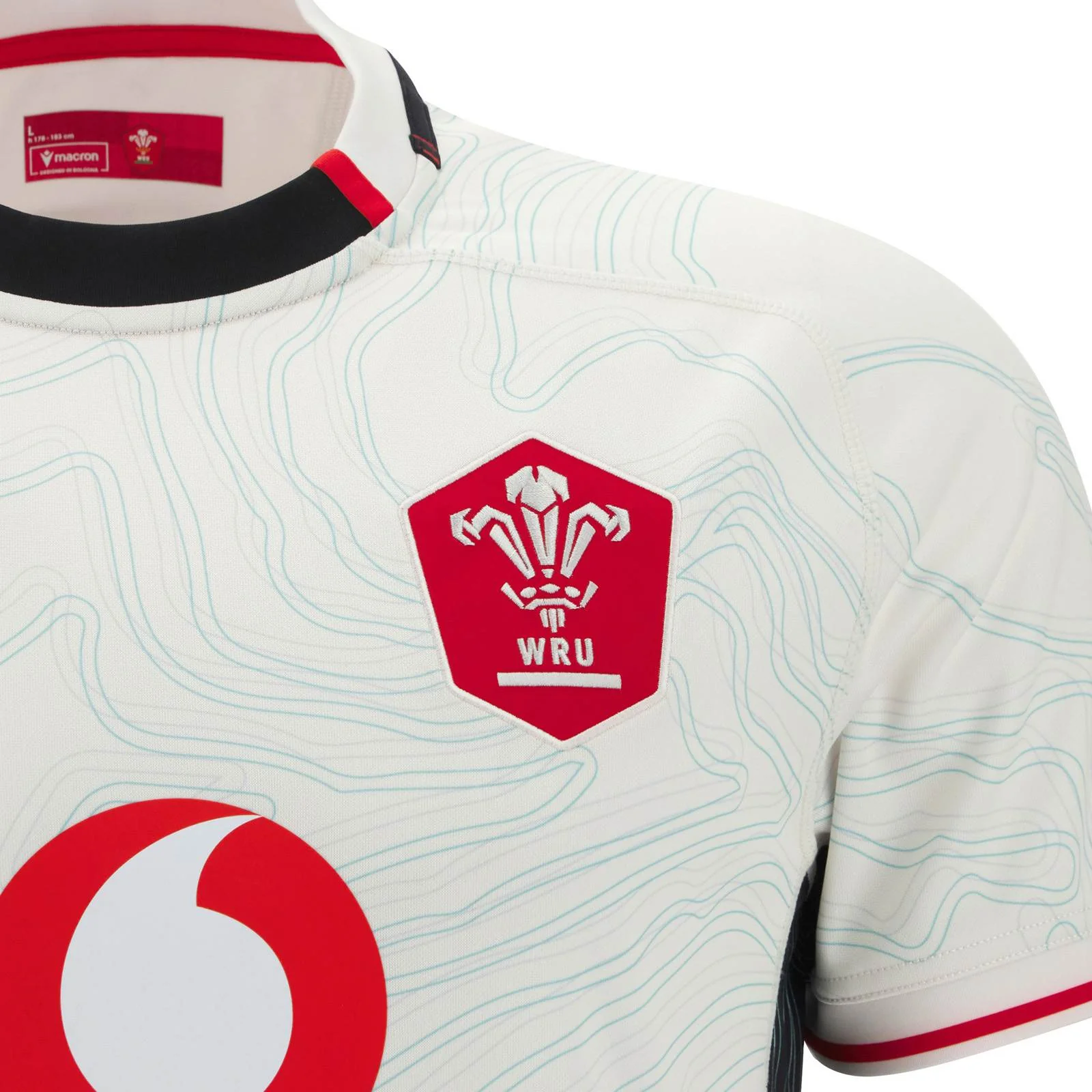 Macron Wales Rugby 2025/26 Mens Away Replica Jersey - Image 3