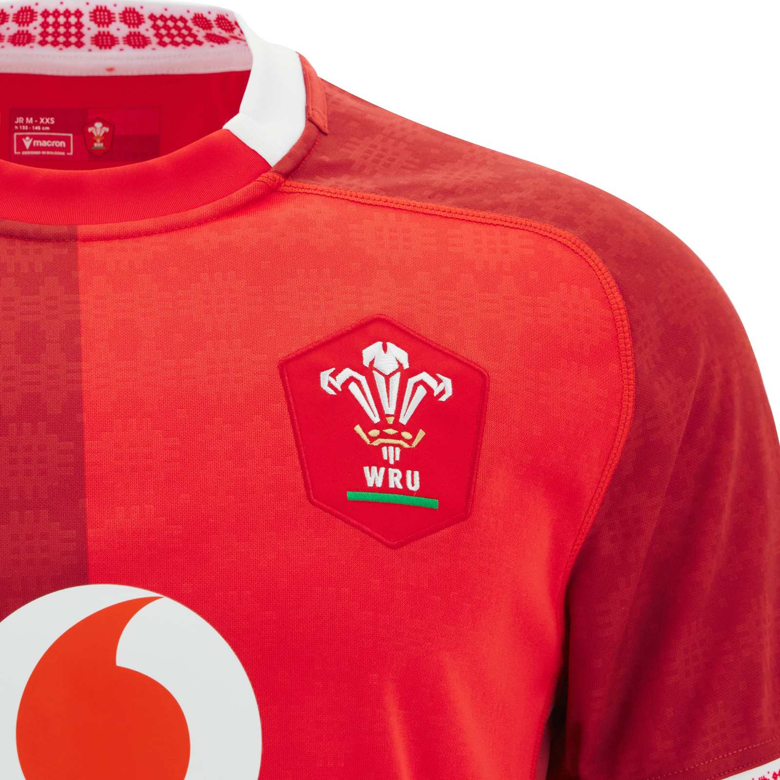 Macron Wales Rugby 2025/26 Kids Home Replica Jersey - Image 3