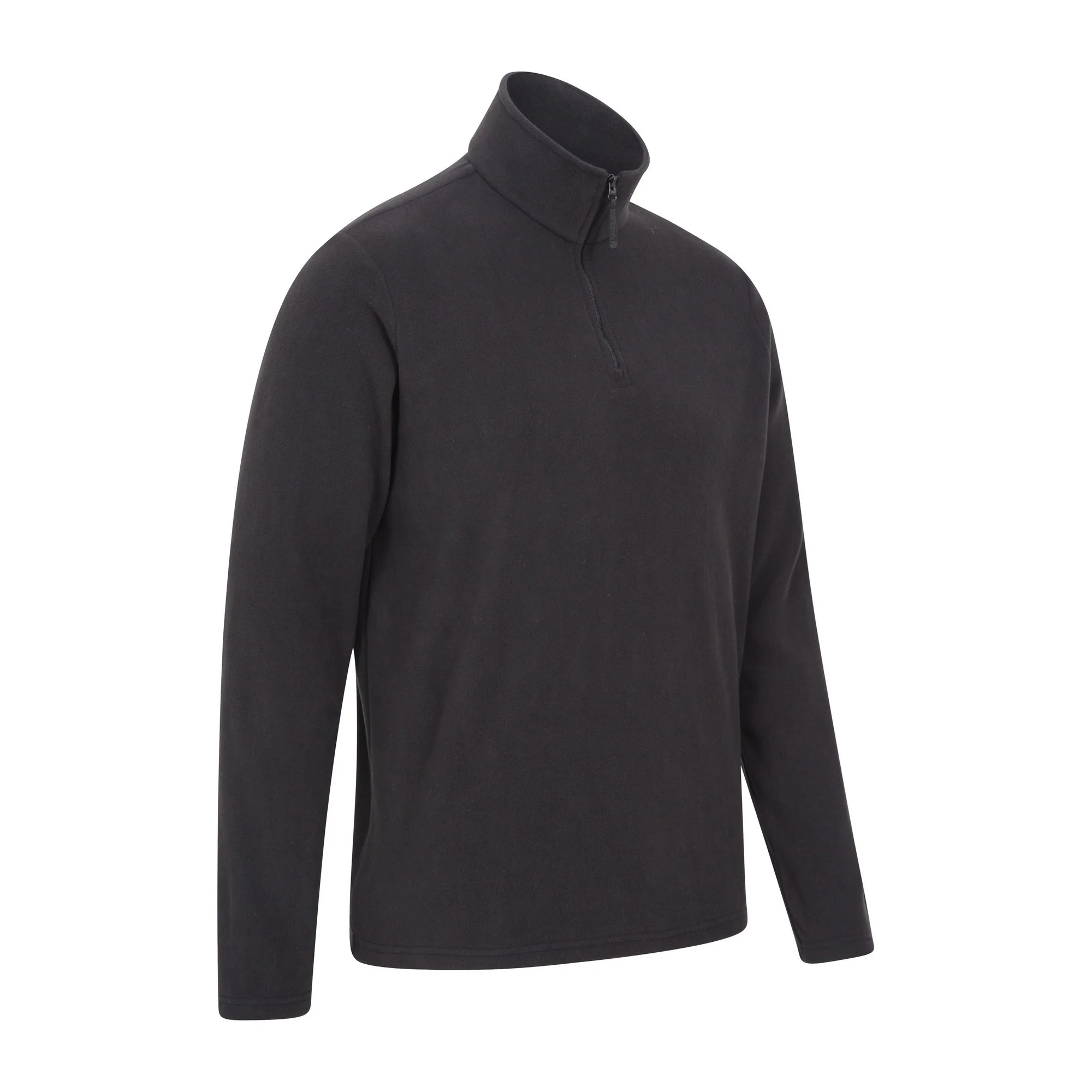 Mountain Warehouse Mens Camber II Half Zip Fleece Top Black - Image 2