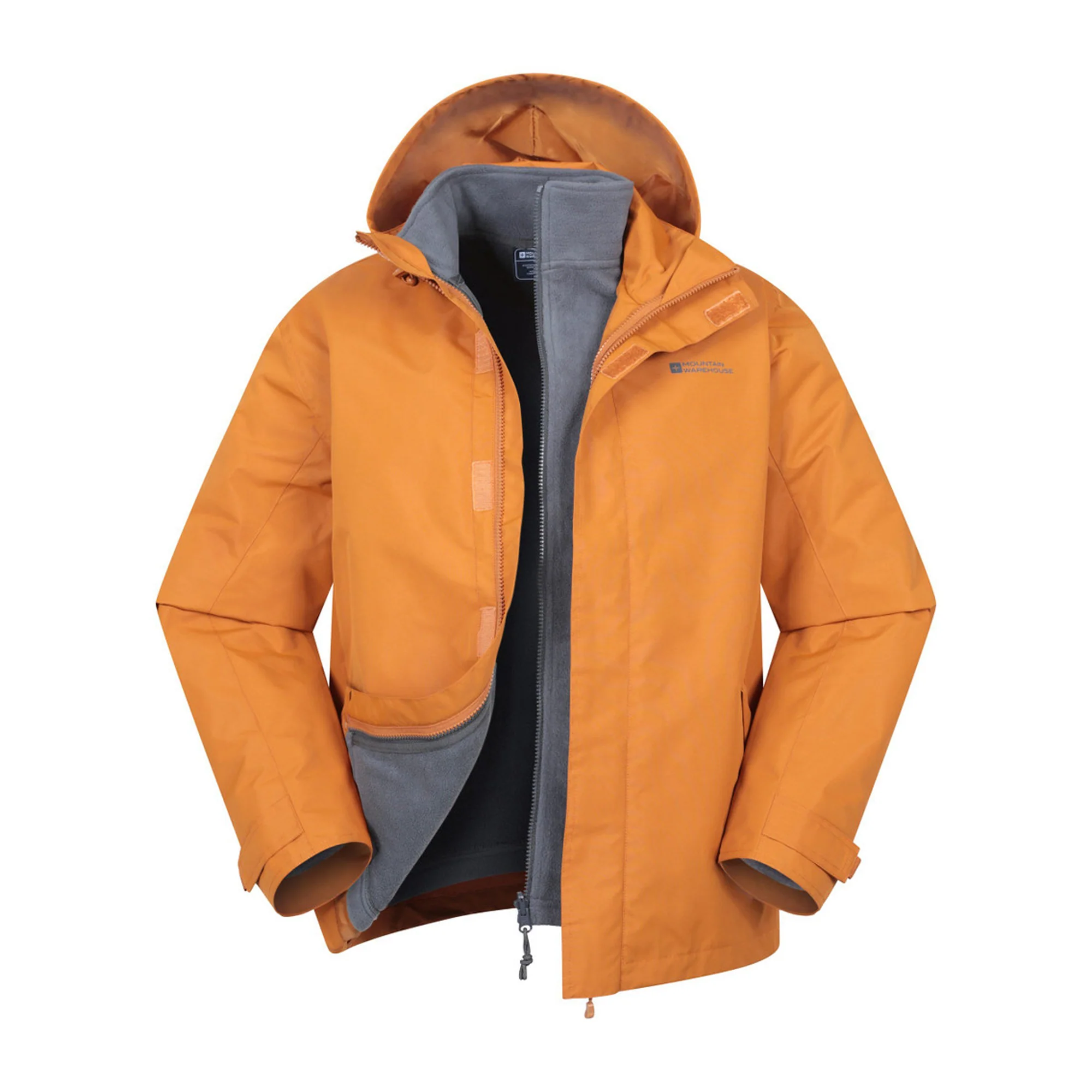Mountain Warehouse Mens Fell II 3 in 1 Jacket Burnt Orange