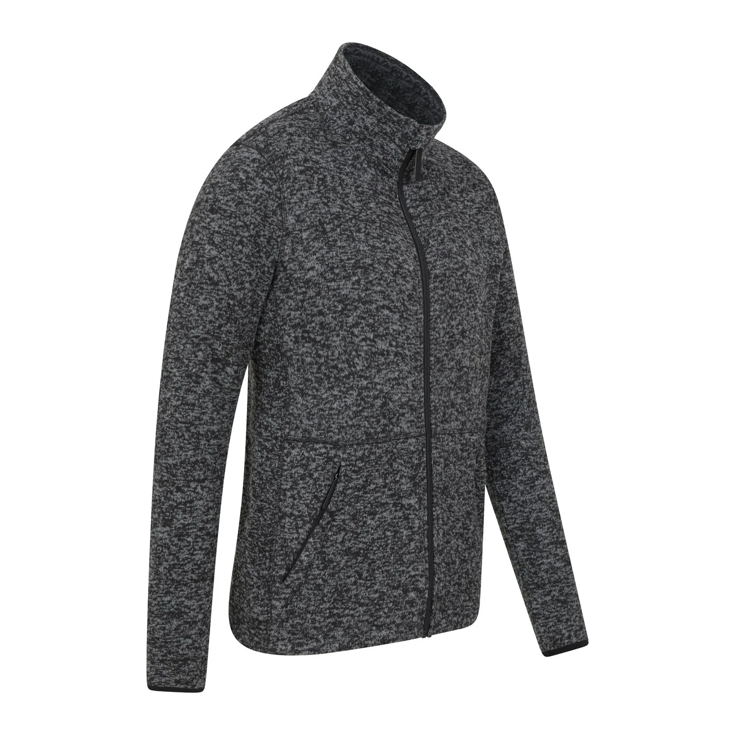 Mountain Warehouse Mens Idris III Full Zip Fleece Jacket Black - Image 2