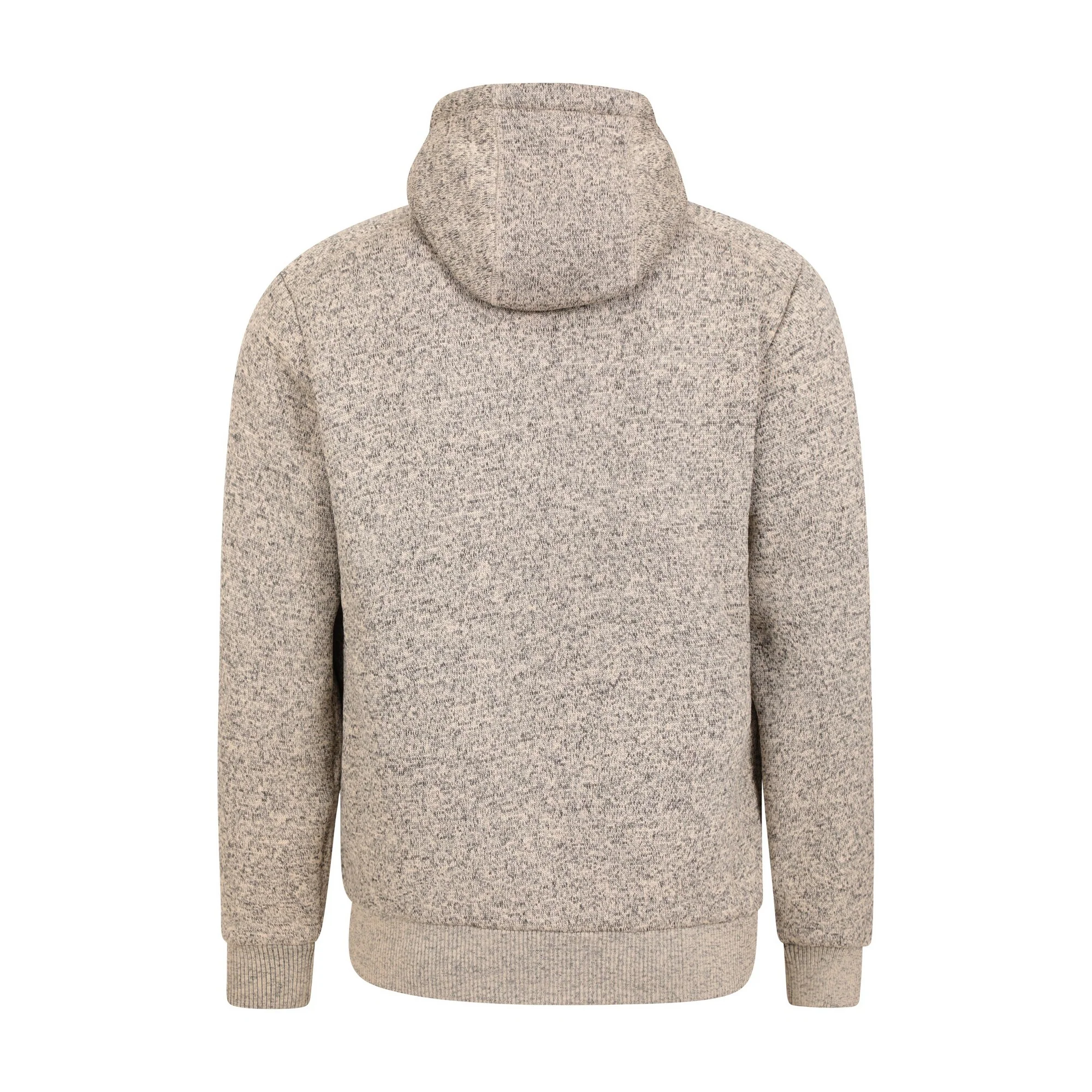 Mountain Warehouse Mens Nevis II Faux Fur Hoodie Beige - Image 2