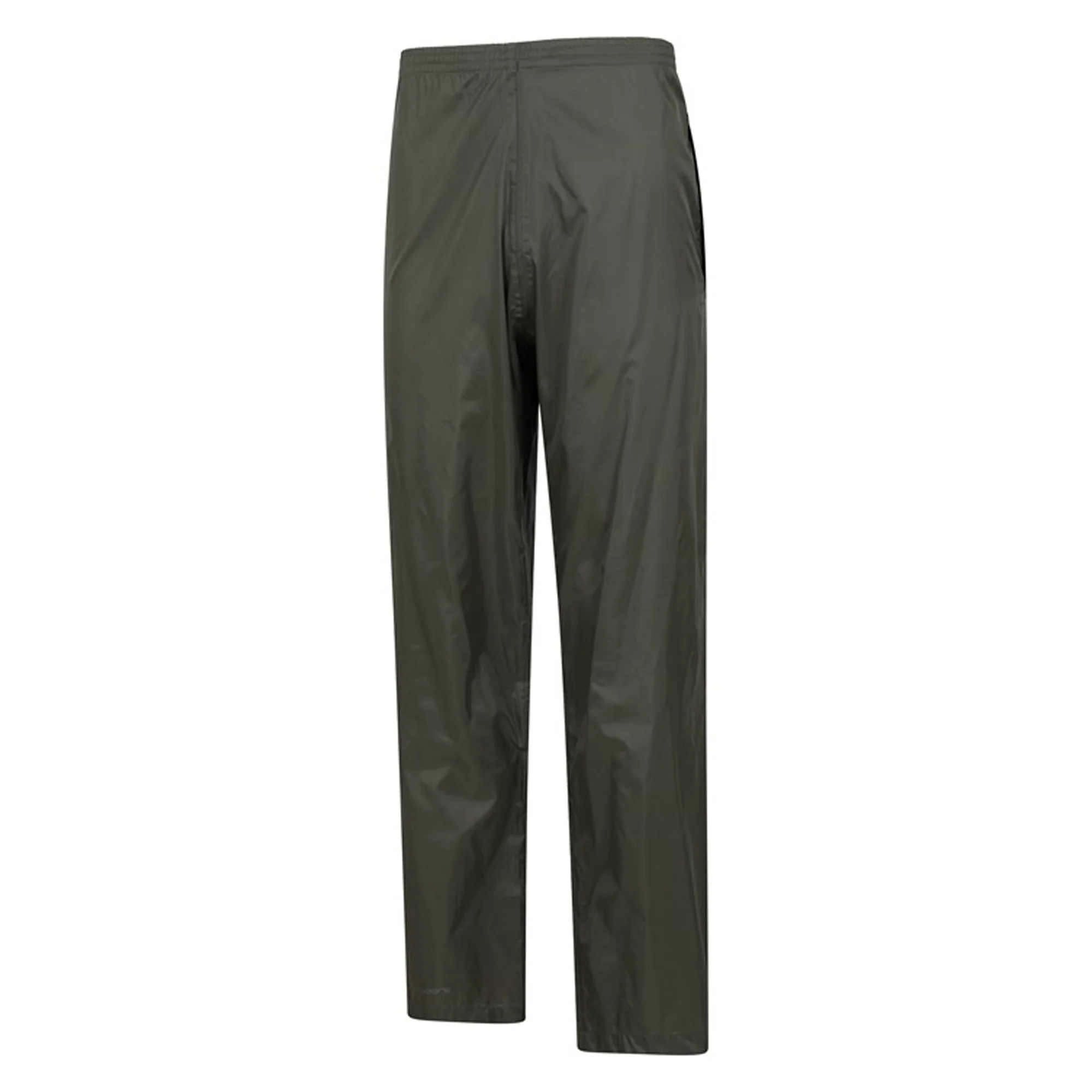 Mountain Warehouse Mens Pakka Waterproof Over Trousers Khaki Green - Image 3