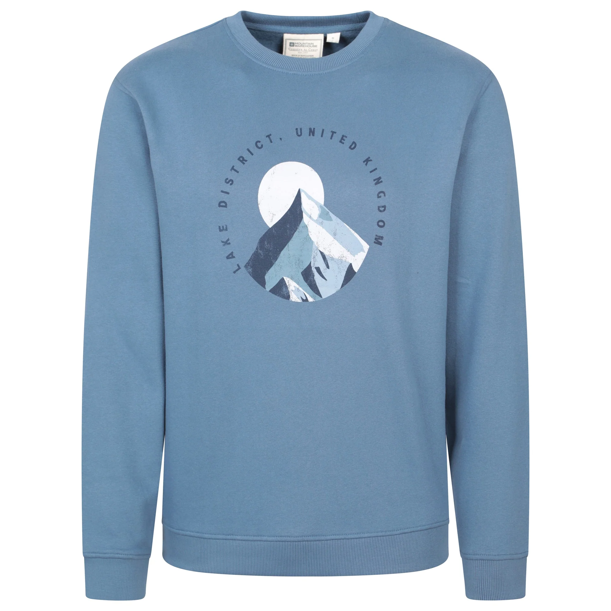 Mountain Warehouse Mens Regional District Lake Sweatshirt Blue