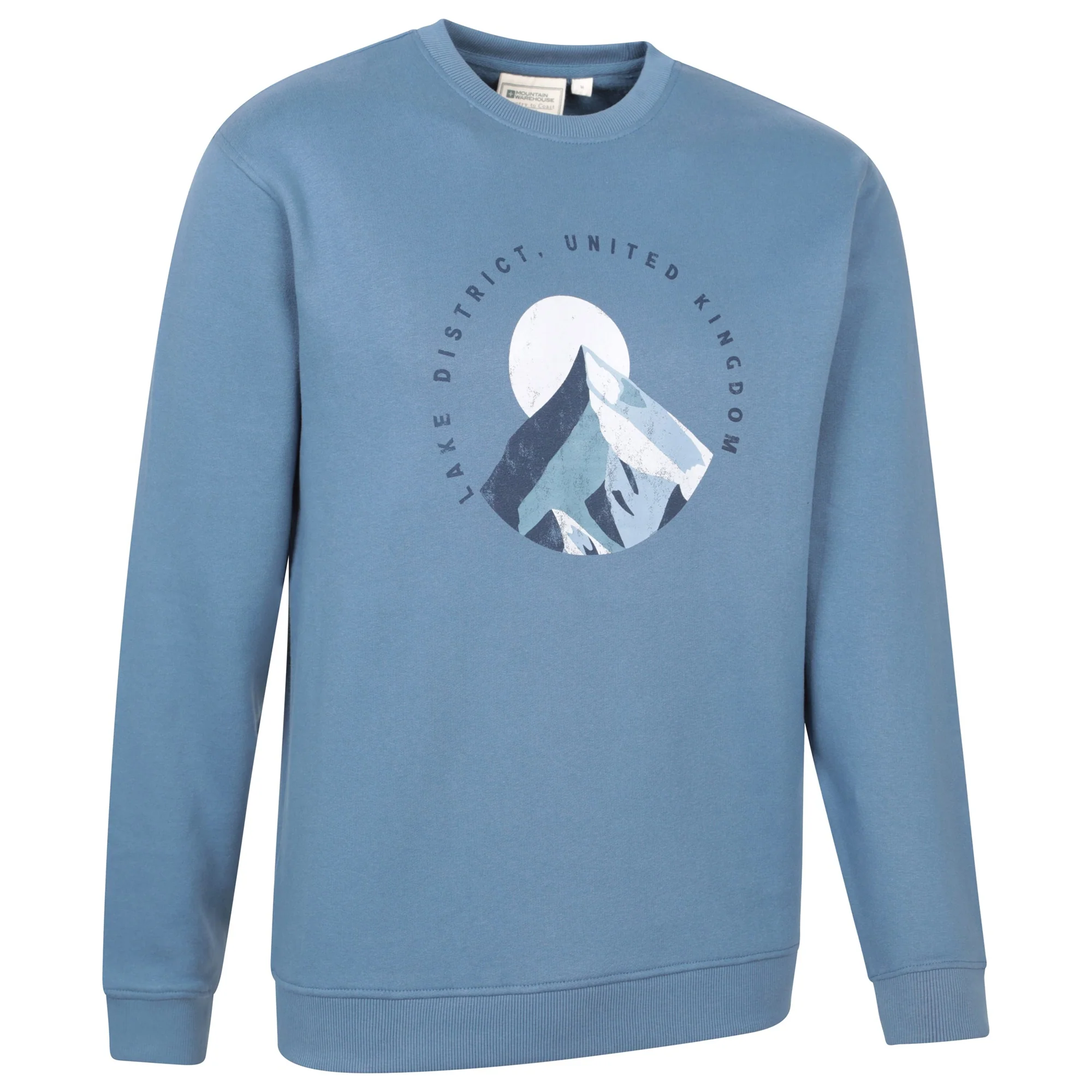 Mountain Warehouse Mens Regional District Lake Sweatshirt Blue - Image 3