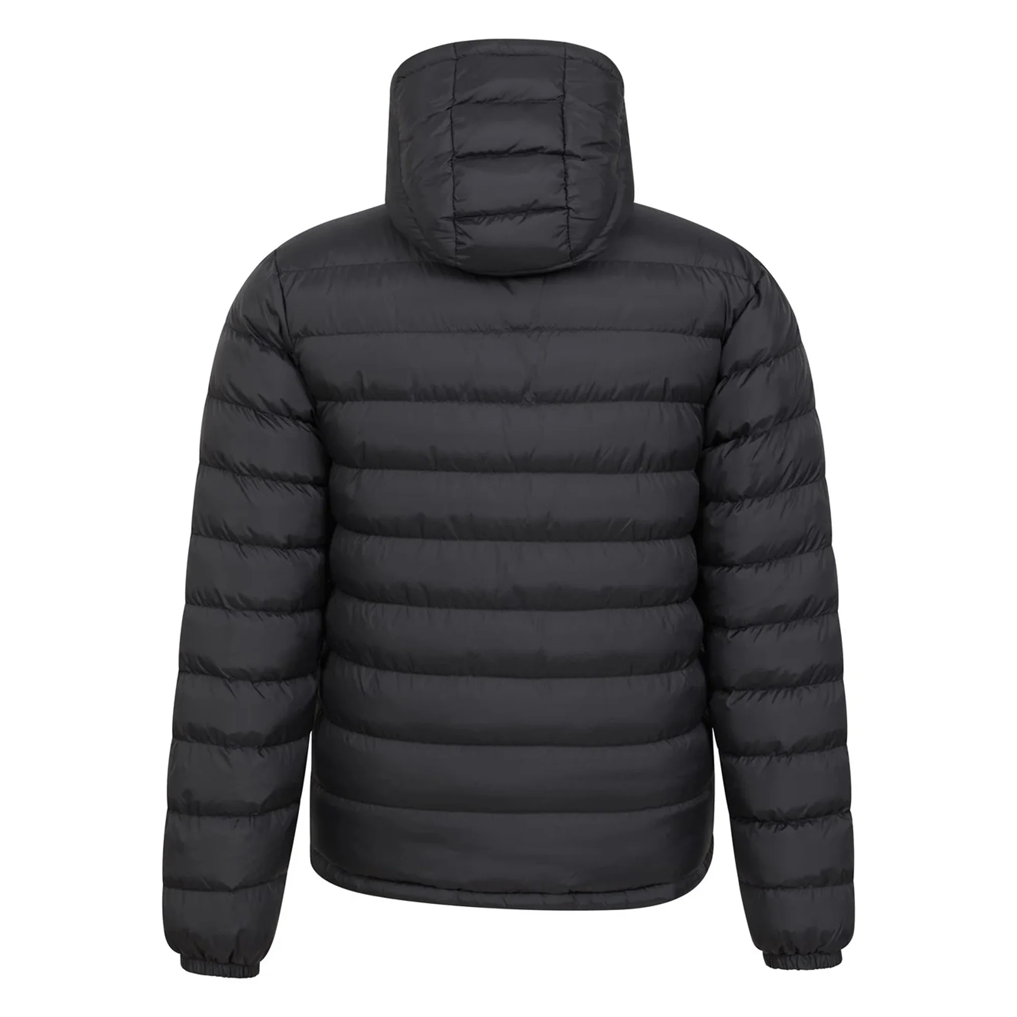 Mountain Warehouse Mens Seasons Faux Fur Lined Padded Jacket Black - Image 2