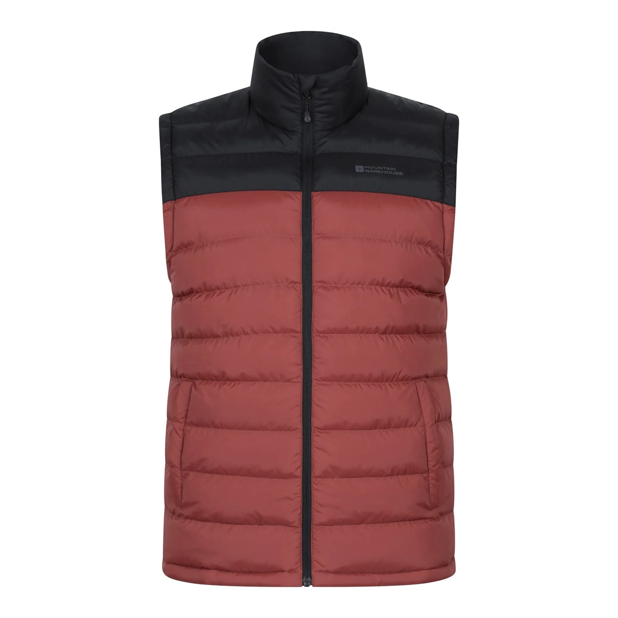 Mountain Warehouse Mens Seasons II Padded Gilet Berry