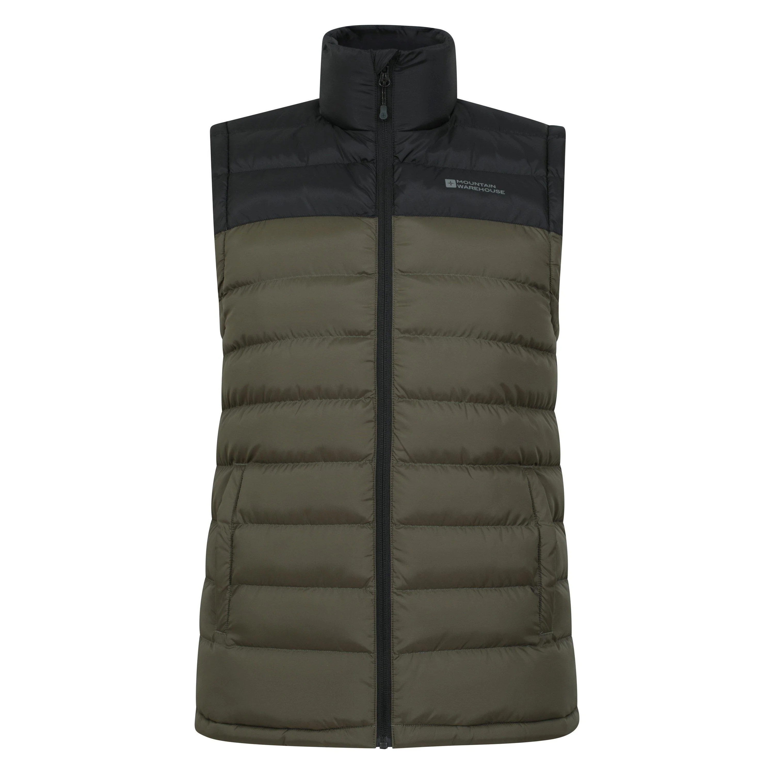 Mountain Warehouse Mens Seasons II Padded Gilet Khaki Green
