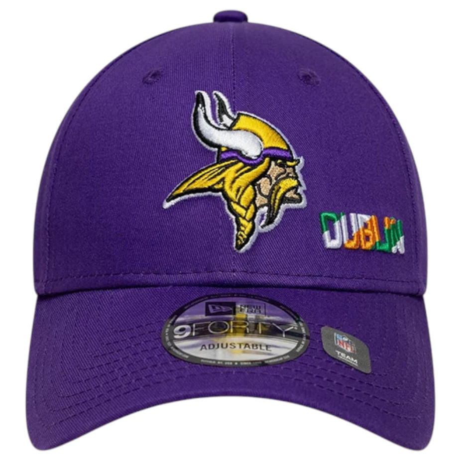 New Era Vikings NFL Dublin Game 2025 9FORTY Adjustable Cap - Image 3
