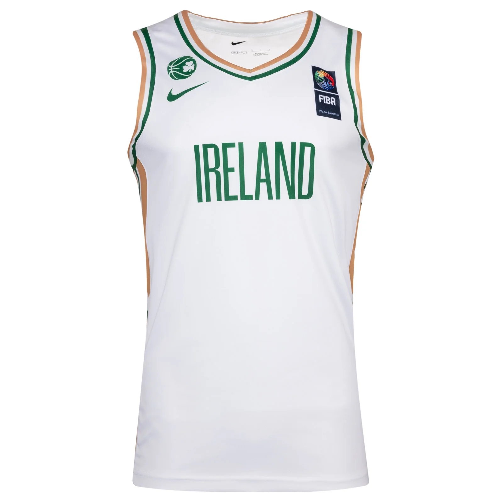 Nike Basketball Ireland 2026 Kids Sleeveless Away Jersey