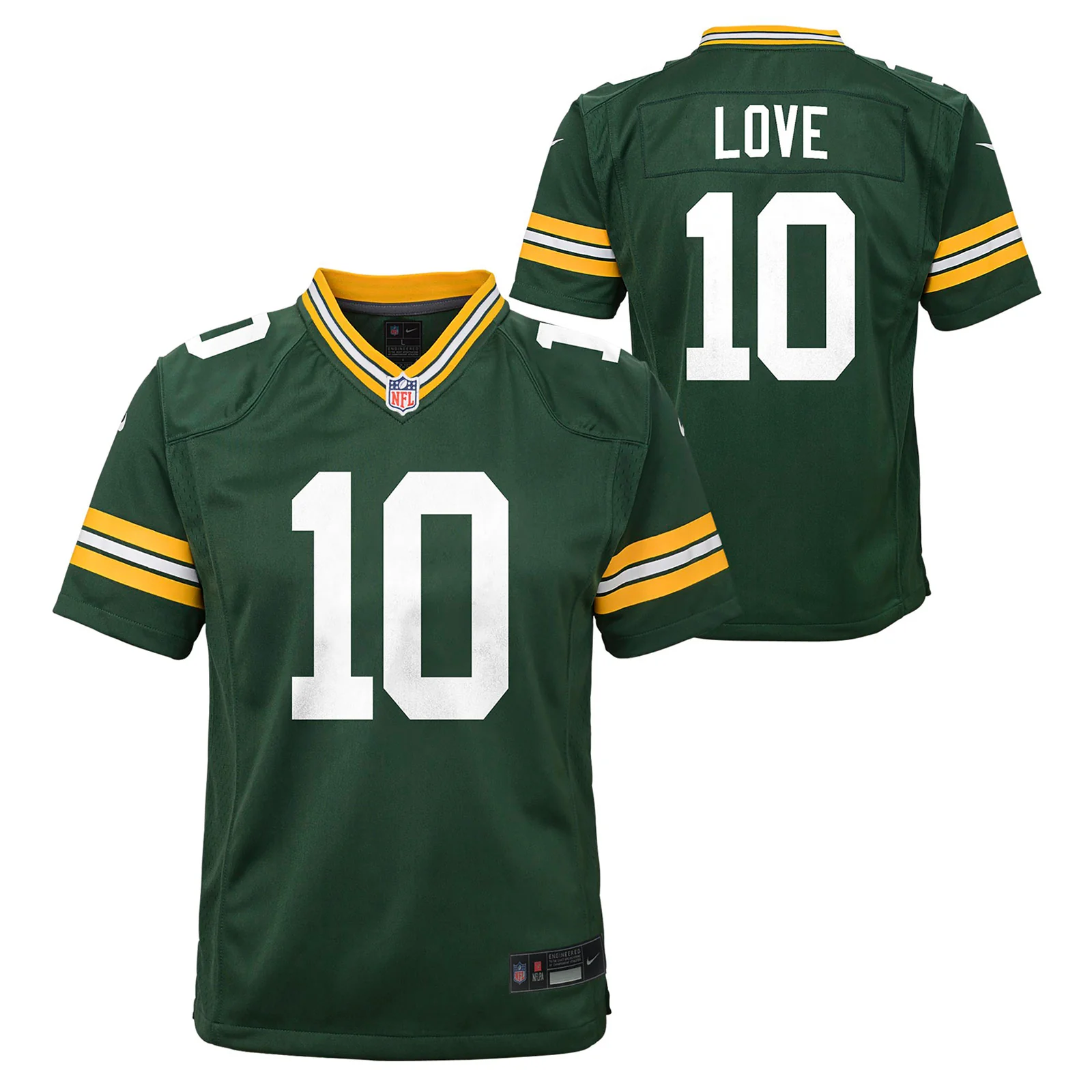 Nike Packers Love 10 Kids Game Jersey - Image 3