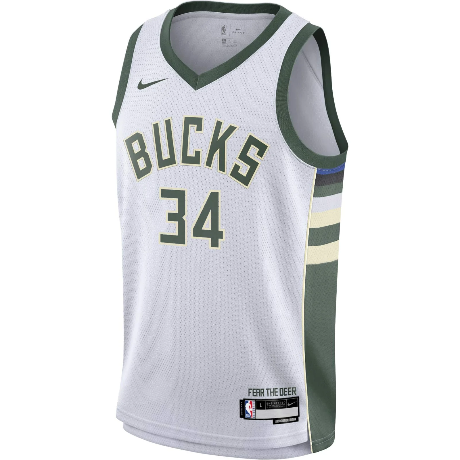 Nike Bucks Giannis 34 Association Kids Jersey