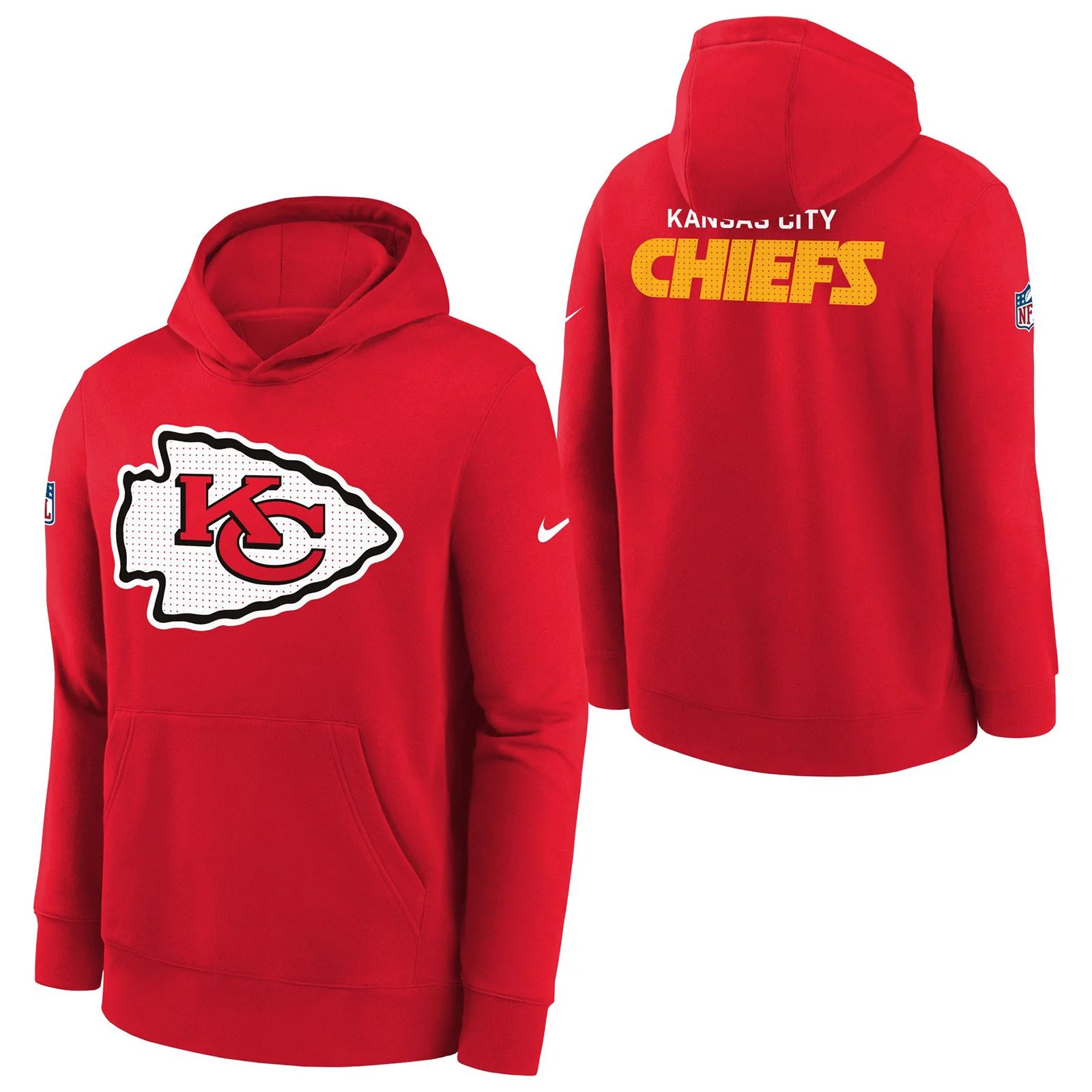 Nike Chiefs Fleece Kids Hoodie - Red - Image 3