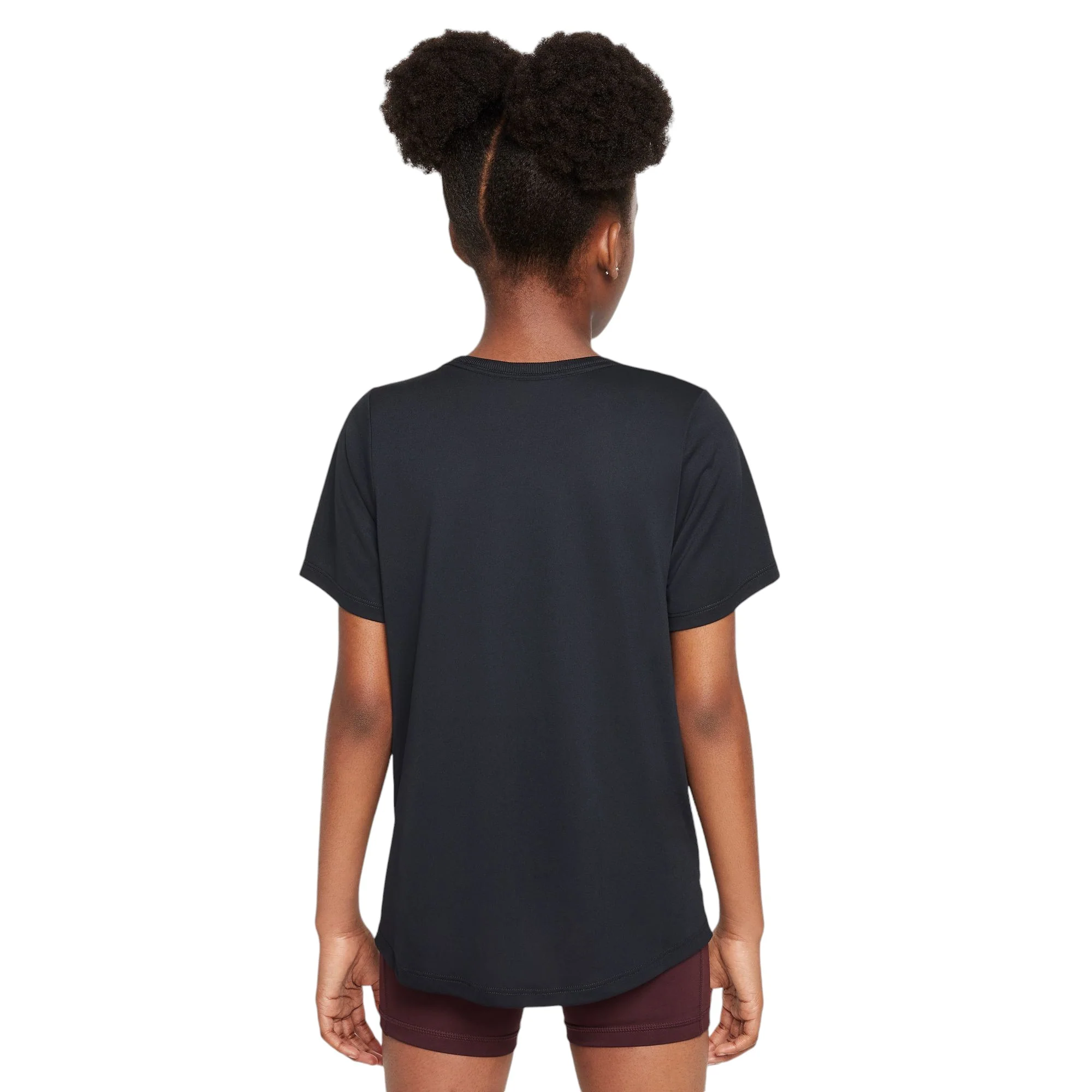 Nike One Fitted Kids Dri-Fit Short-Sleeve Top - Image 2
