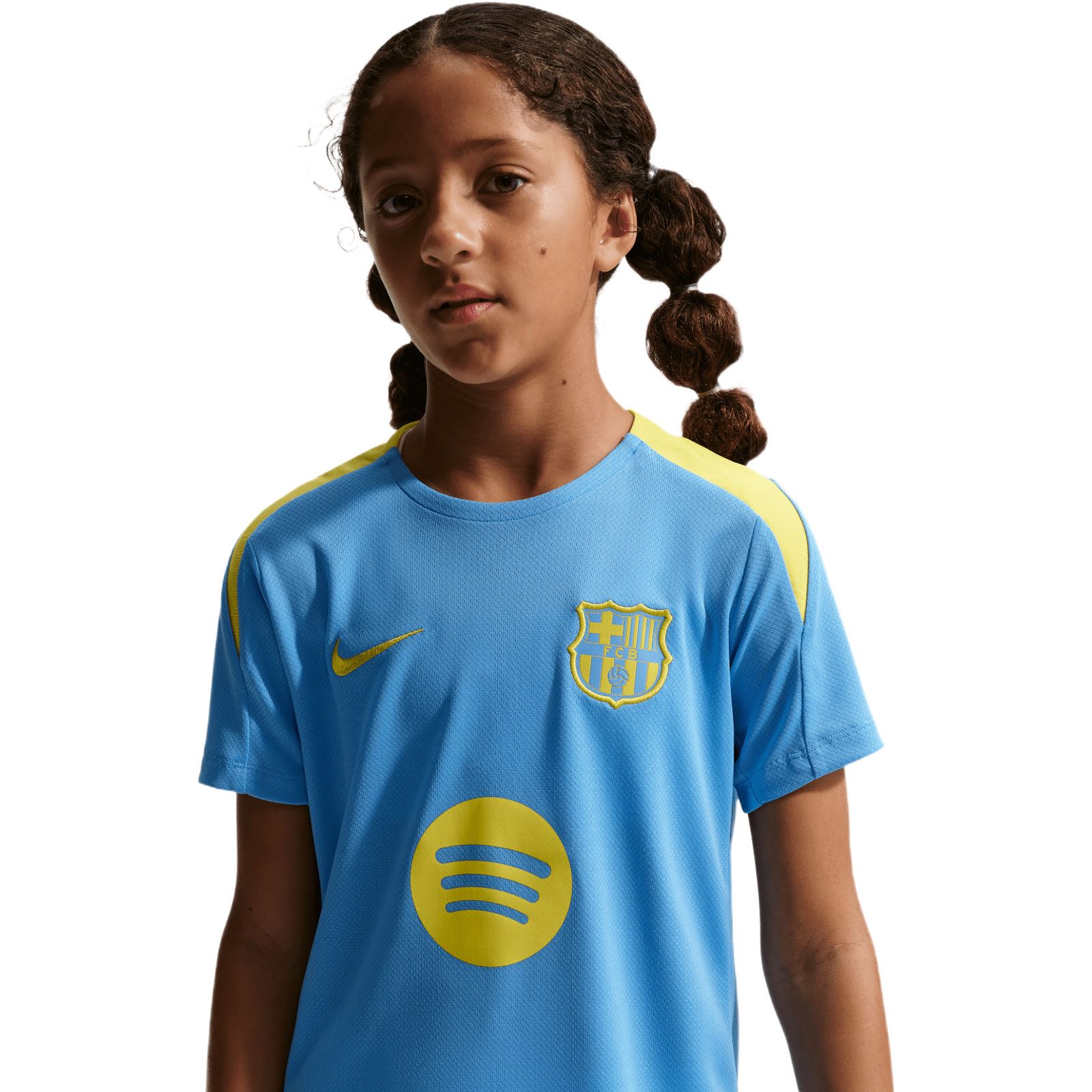 Nike FC Barcelona Strike Fourth Kids Dri-FIT Soccer Short-Sleeve Top - Image 3