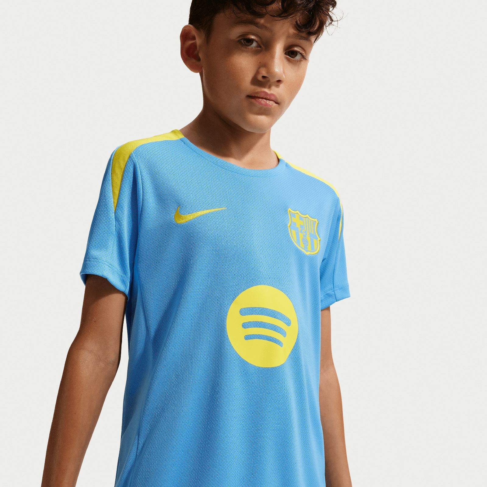 Nike FC Barcelona Strike Fourth Kids Dri-FIT Soccer Short-Sleeve Top - Image 4