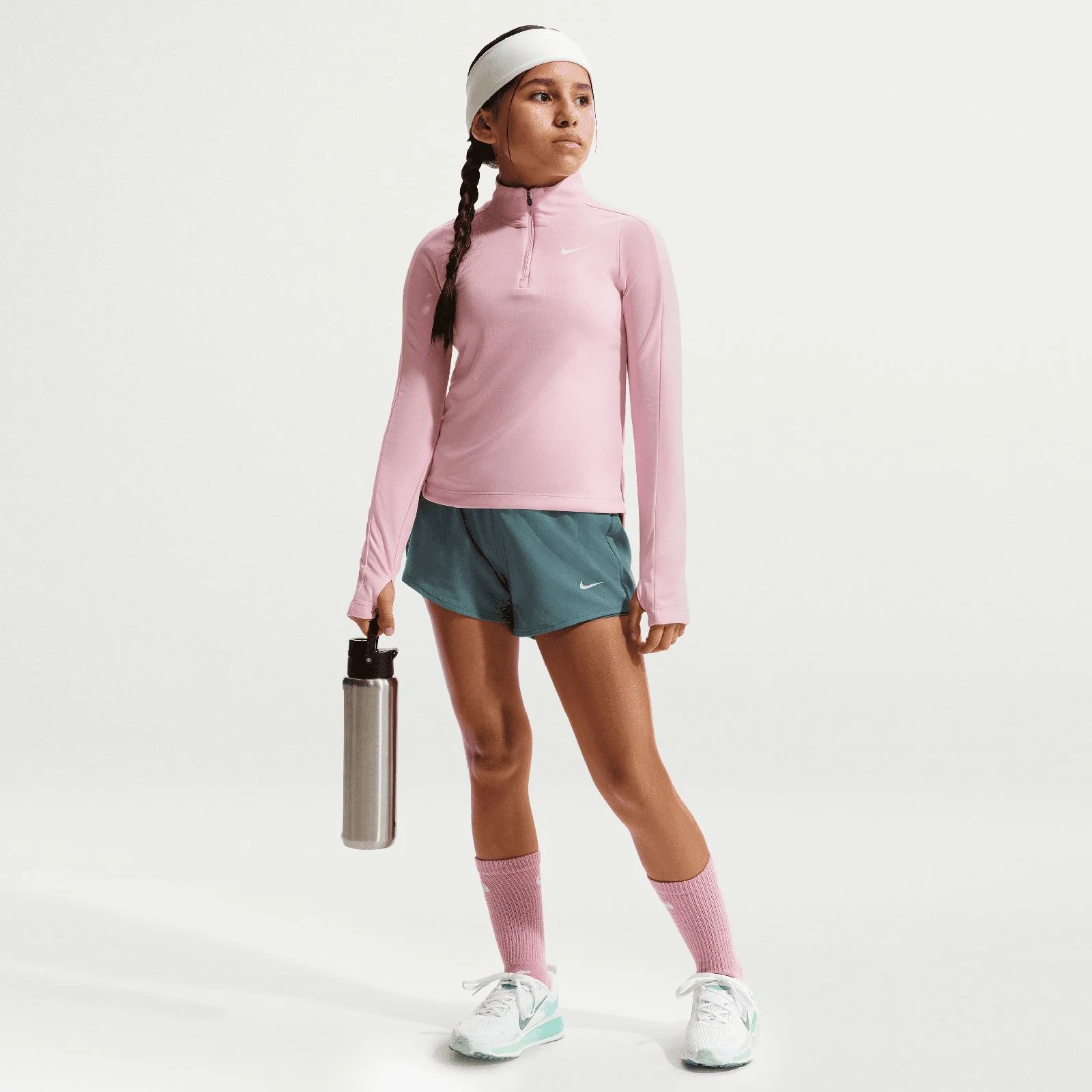 Nike One Girls Dri-FIT 3" 2-in-1 Shorts - Image 6