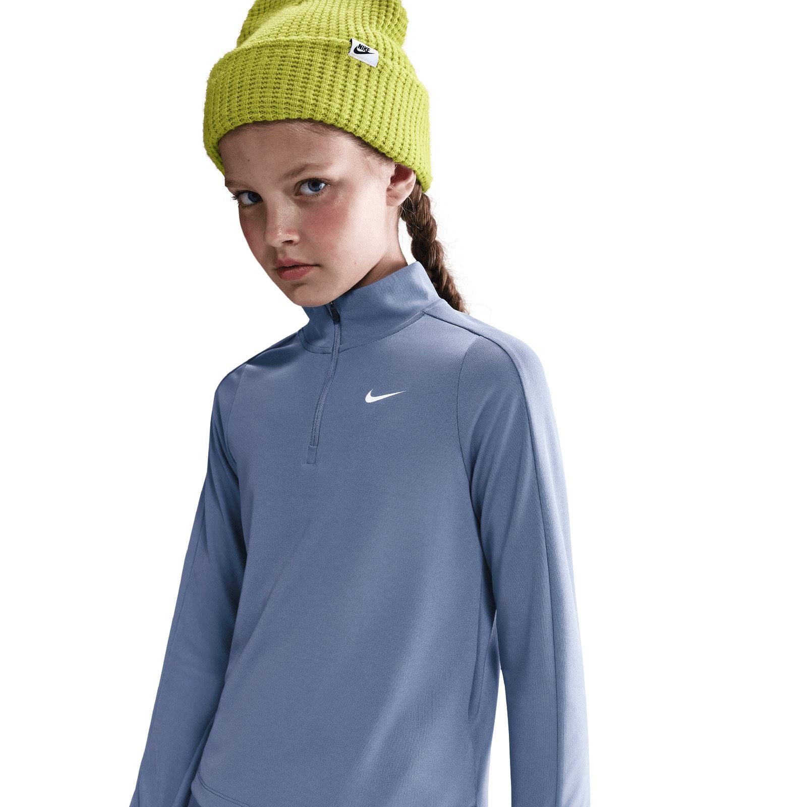 Nike Girls Dri-FIT Long-Sleeve Half-Zip Top - Image 3