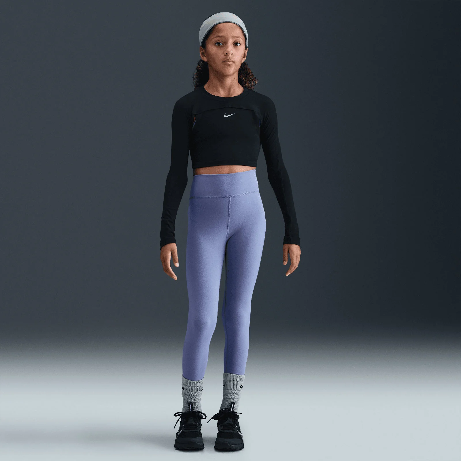 Nike One Kids (Girls) Dri-FIT High-Waisted Leggings - Image 6