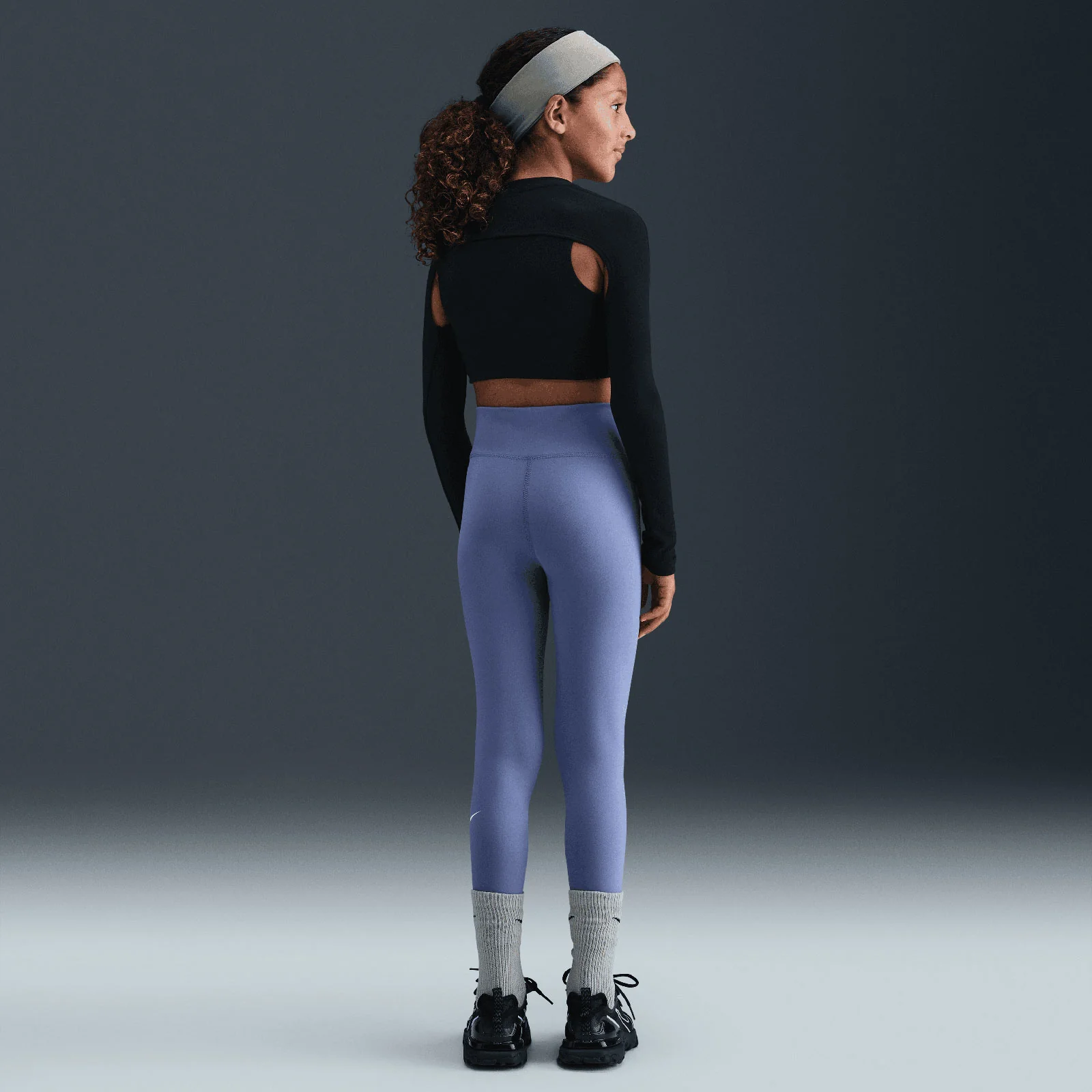 Nike One Kids (Girls) Dri-FIT High-Waisted Leggings - Image 7