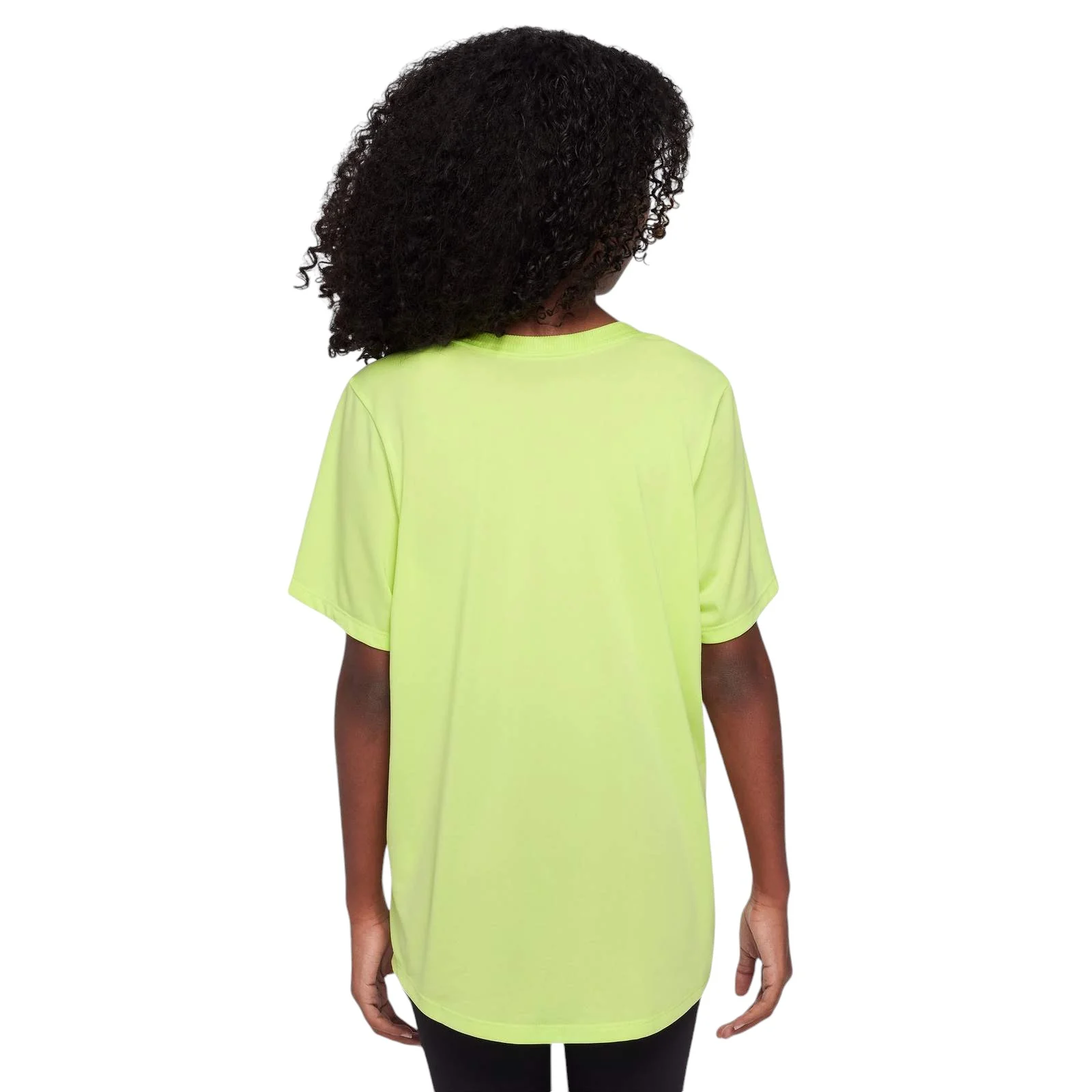 Nike One Fitted Girls Dri-Fit Short-Sleeve Top - Image 2