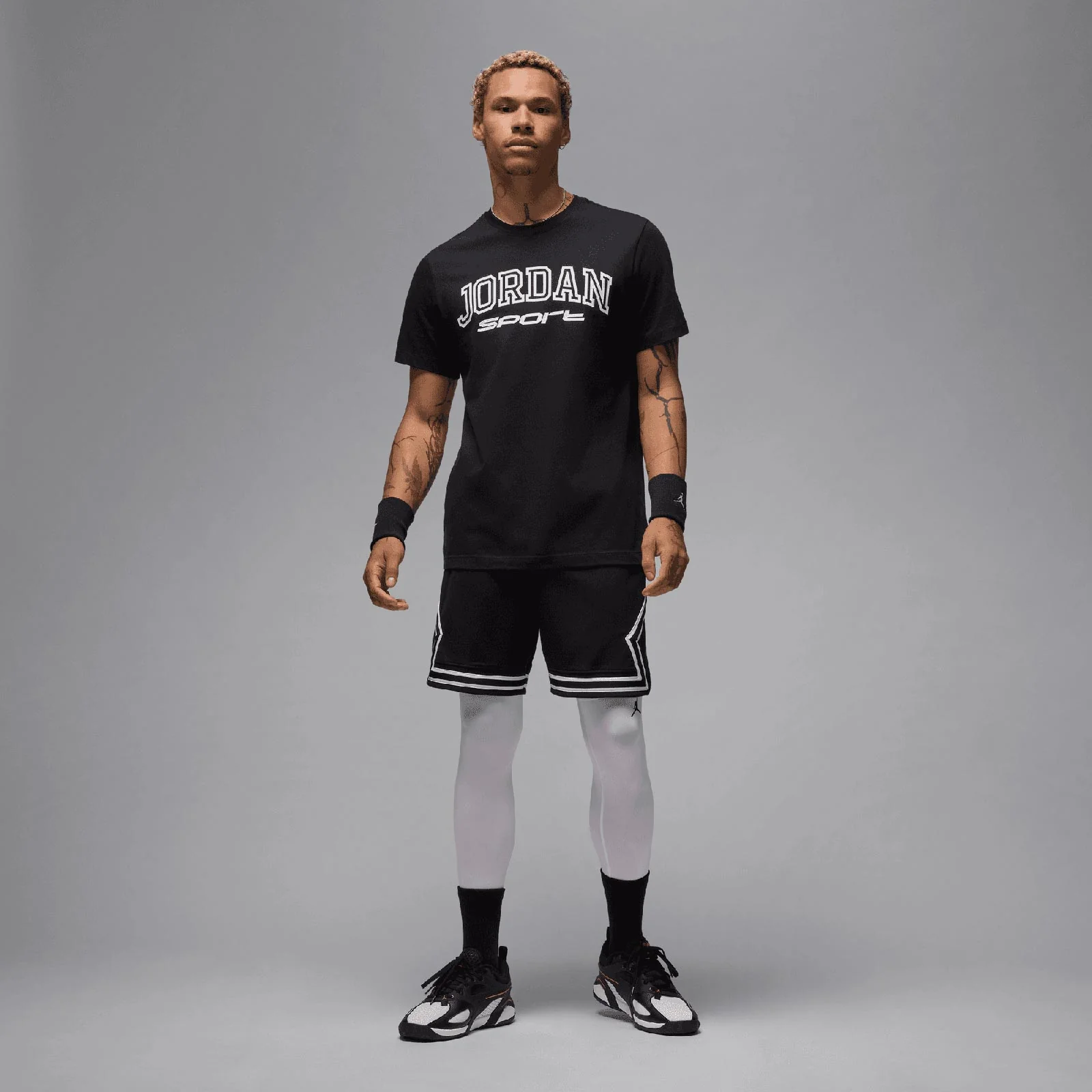 Nike Jordan Sport Mens Dri-FIT Mesh Diamond Shorts - Image 6
