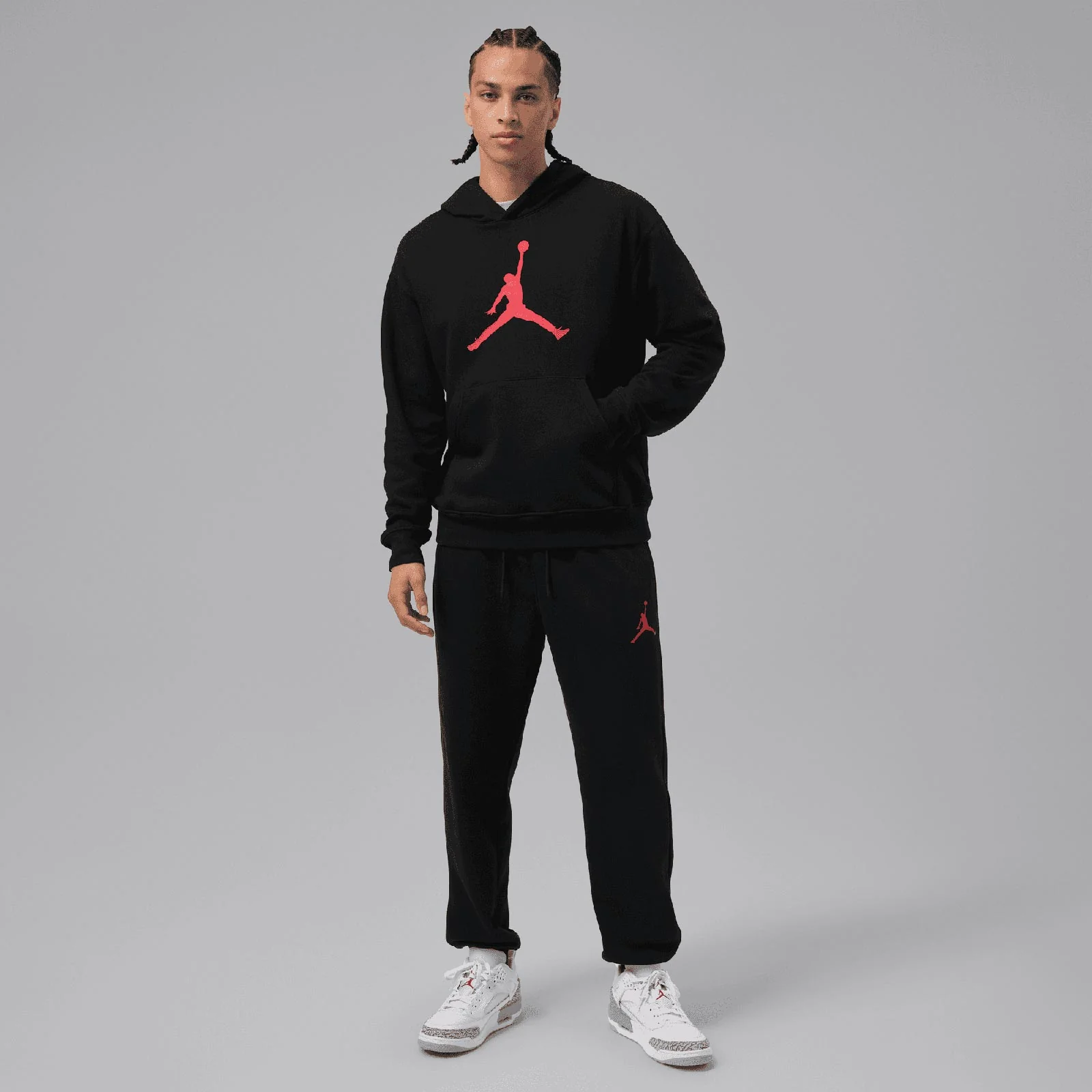 Nike Jordan Mens Fleece Pullover Hoodie - Image 6